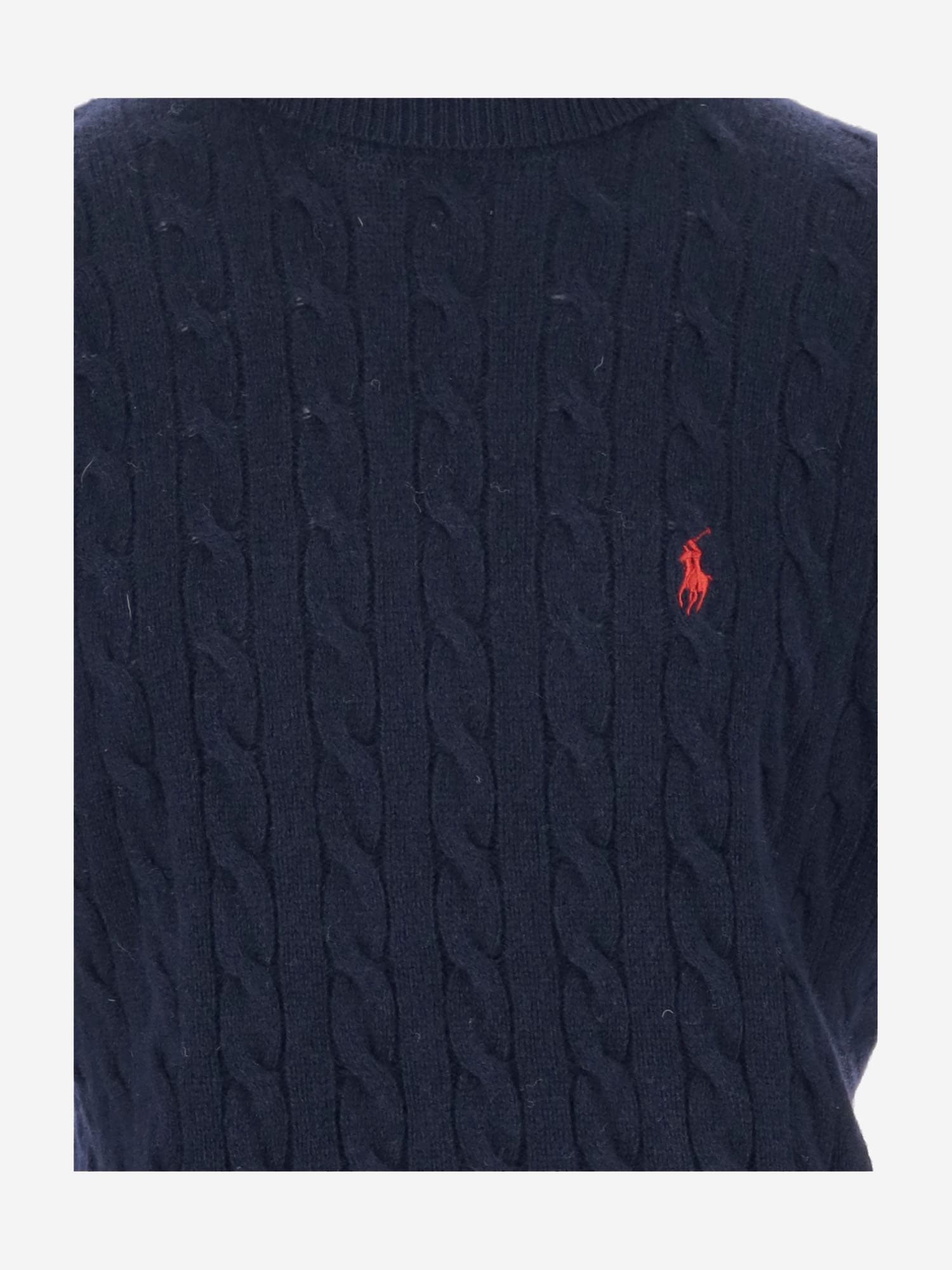 Shop Polo Ralph Lauren Wool And Cashmere Pullover In Blue