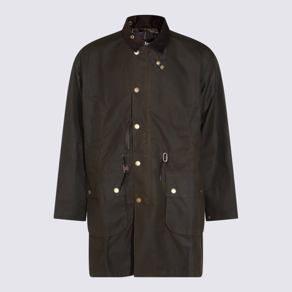 Shop Barbour Dark Green Coat