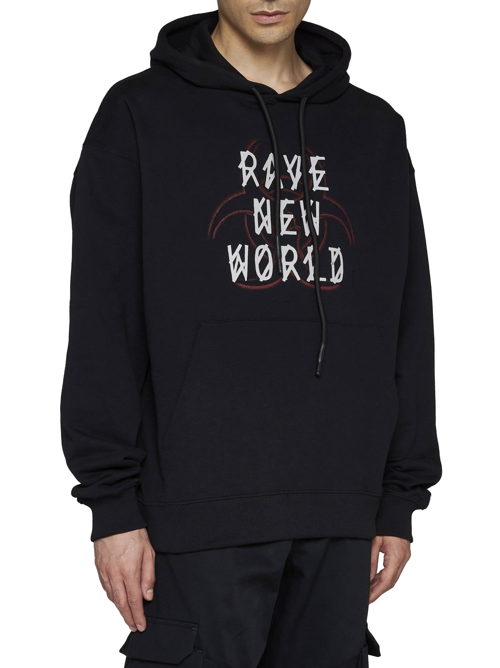 Shop 44 Label Group Sweater In Black + Rave Skull
