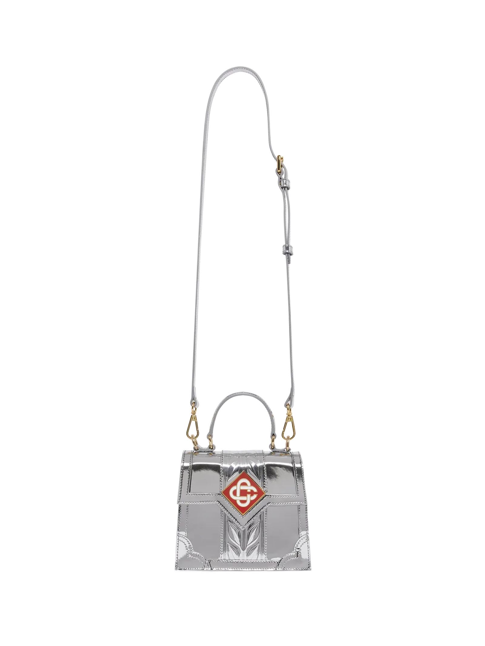 Shop Casablanca Silver Mini Jeanne Bag