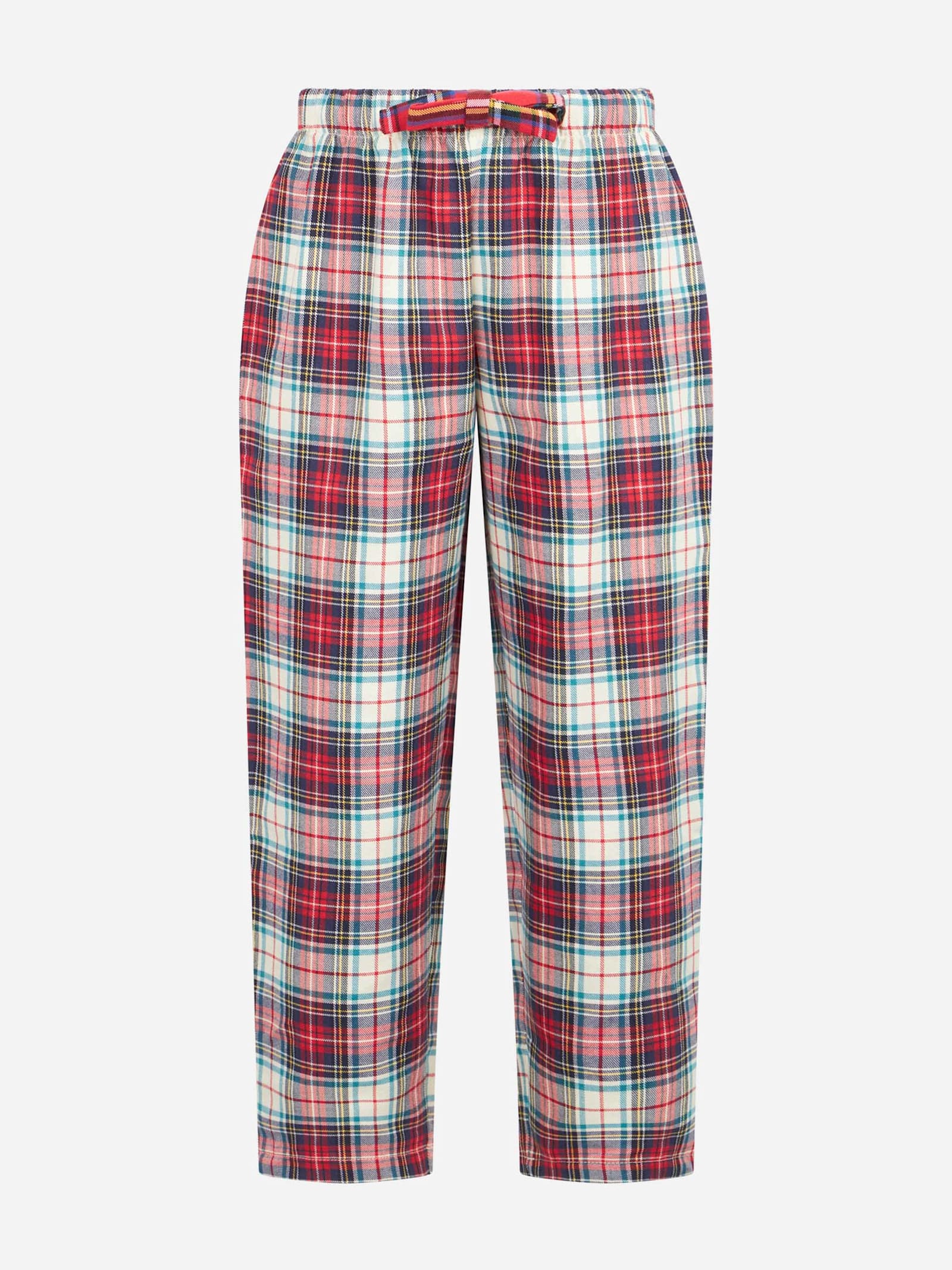 Mc2 Saint Barth Kid Pajama Pants With Tartan Print