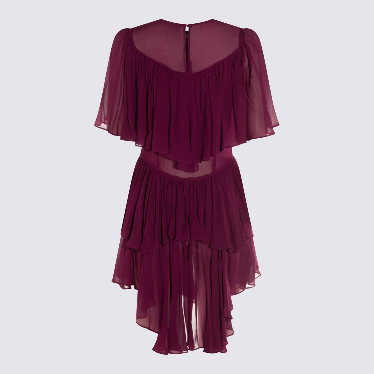 Twinset Purple Viscose Mini Dress