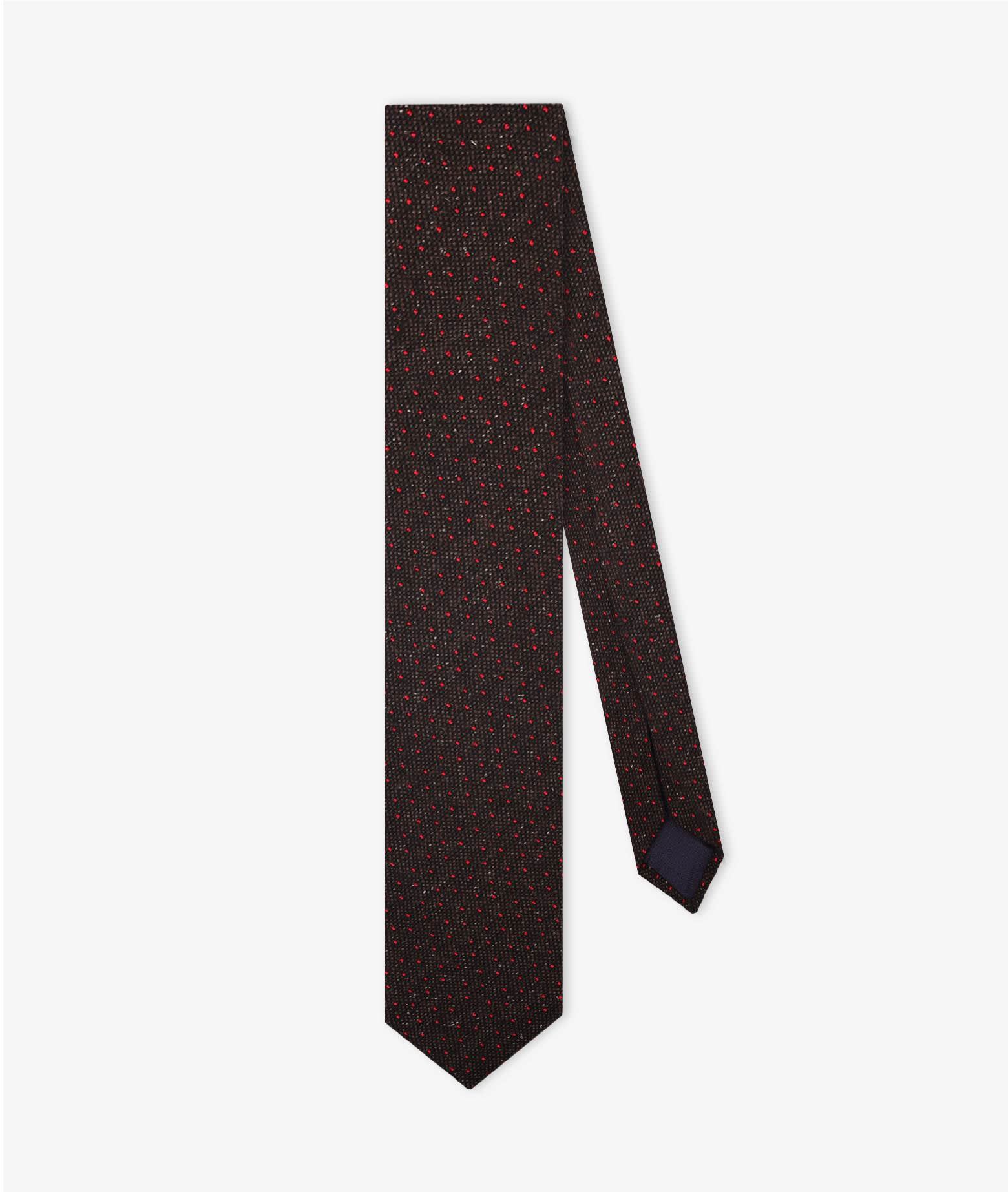 Larusmiani Seven Folds Tie Tie In Brown
