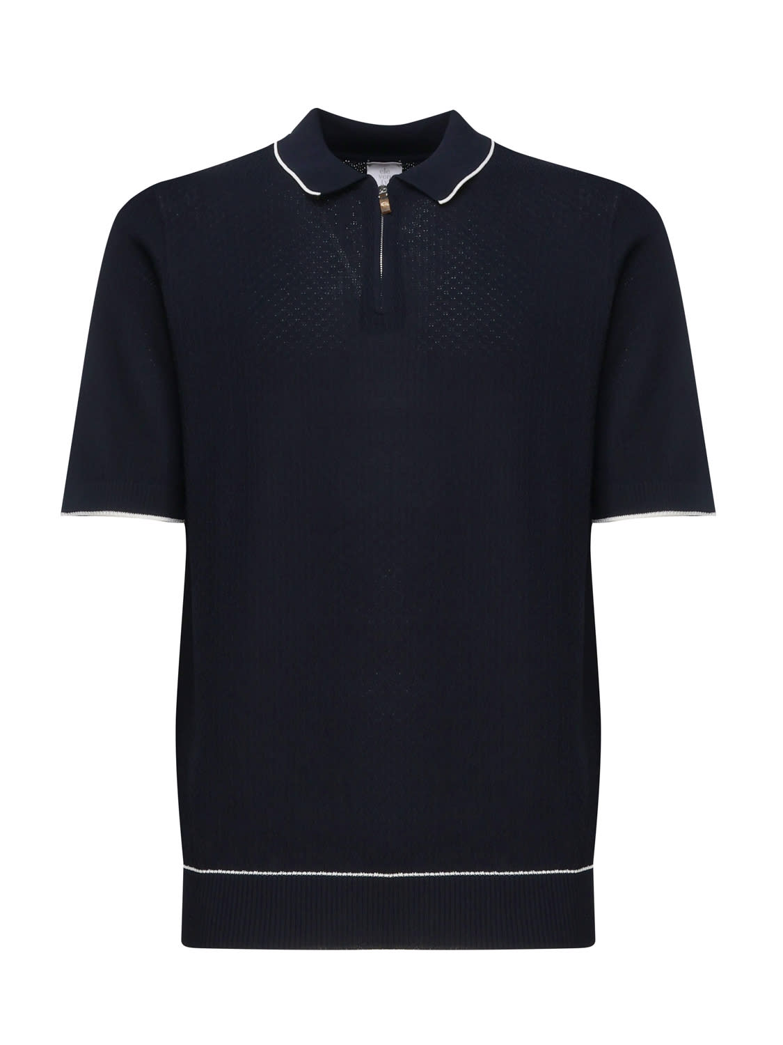 Shop Eleventy Short-sleeved Polo Shirt In Blue