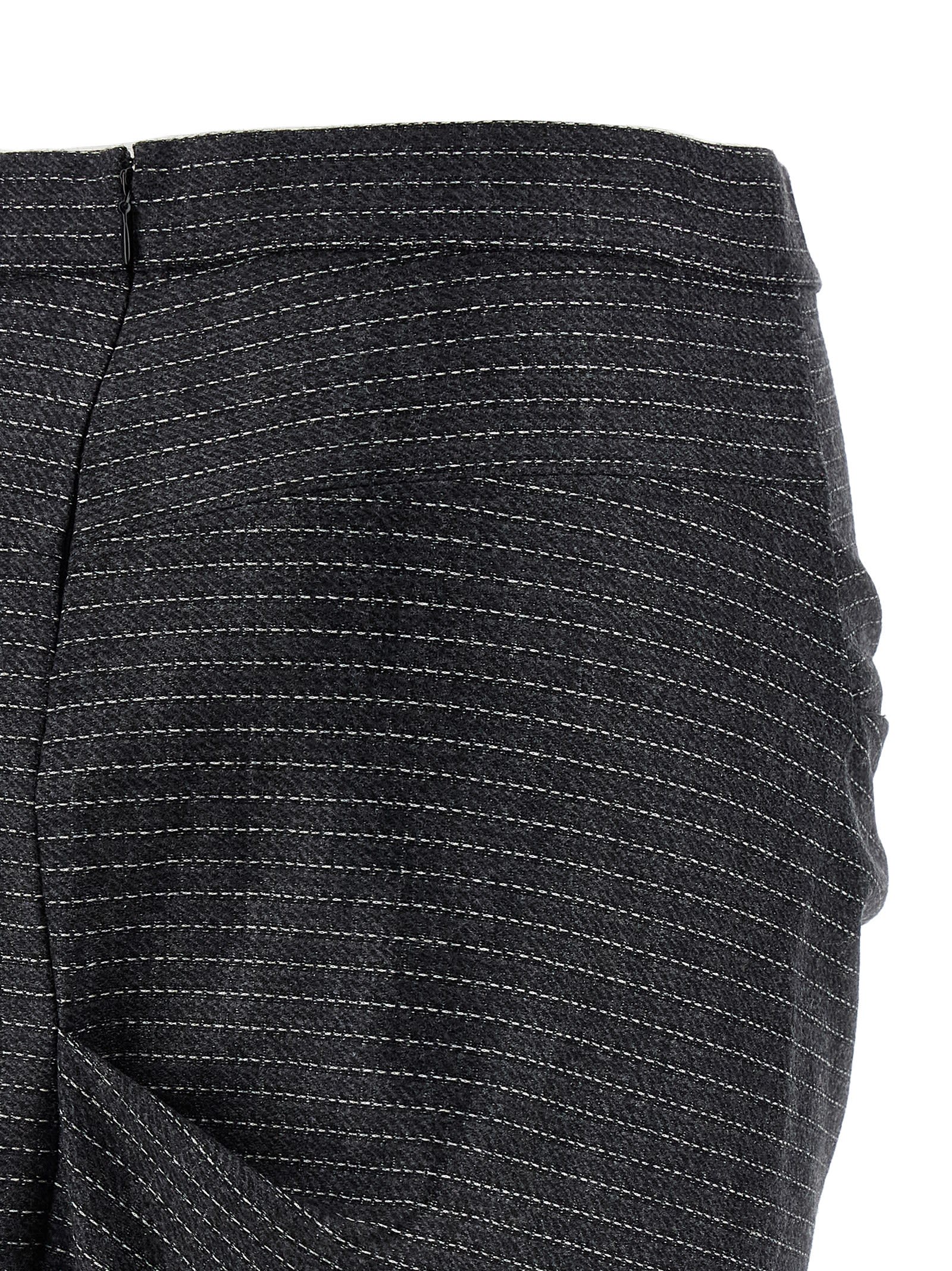 Isabel Marant Skirt With Metal Rings In Black