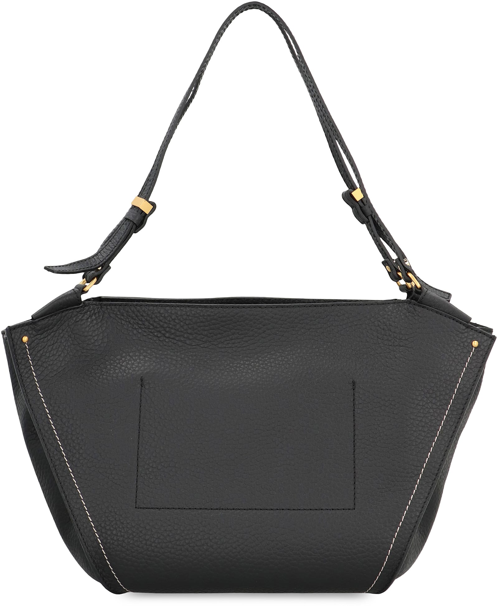 Gianni Chiarini Bloom Leather Tote Bag In Black