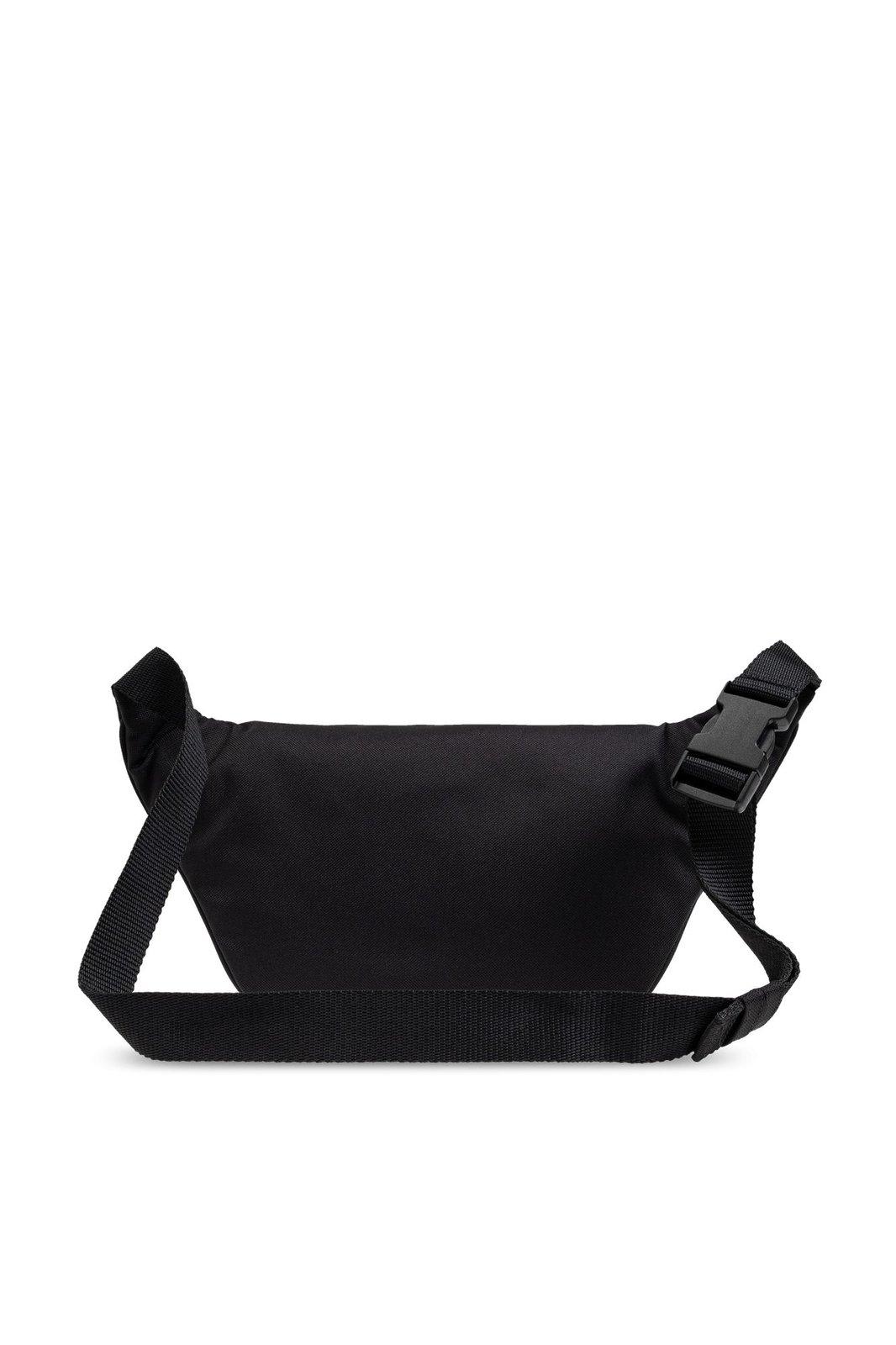 Balenciaga Logo Embroidered Explorer Belt Bag In Black