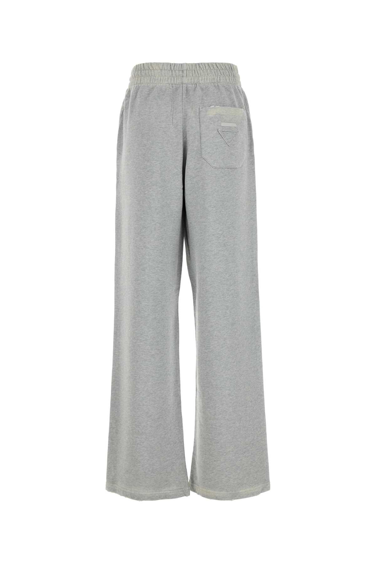 Prada Womens Grey Wide-leg Cotton-fleece Jogging Bottoms Xs In Multi