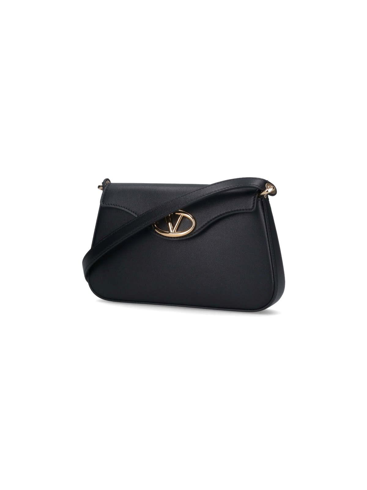 Shop Valentino Vlogo Signature Crossbody Bag In Black