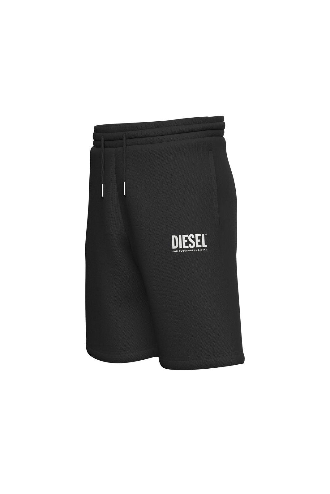 Shop Diesel Lpensiu Di Logo Printed Drawstring Shorts