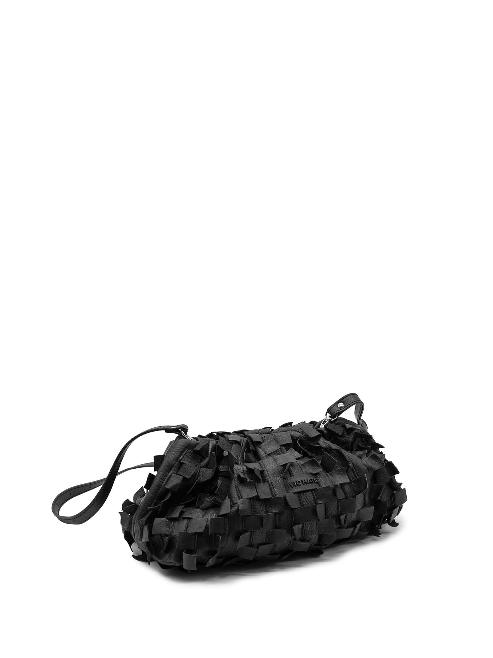 Shop Vic Matie Black Bag With Shoulder Strap