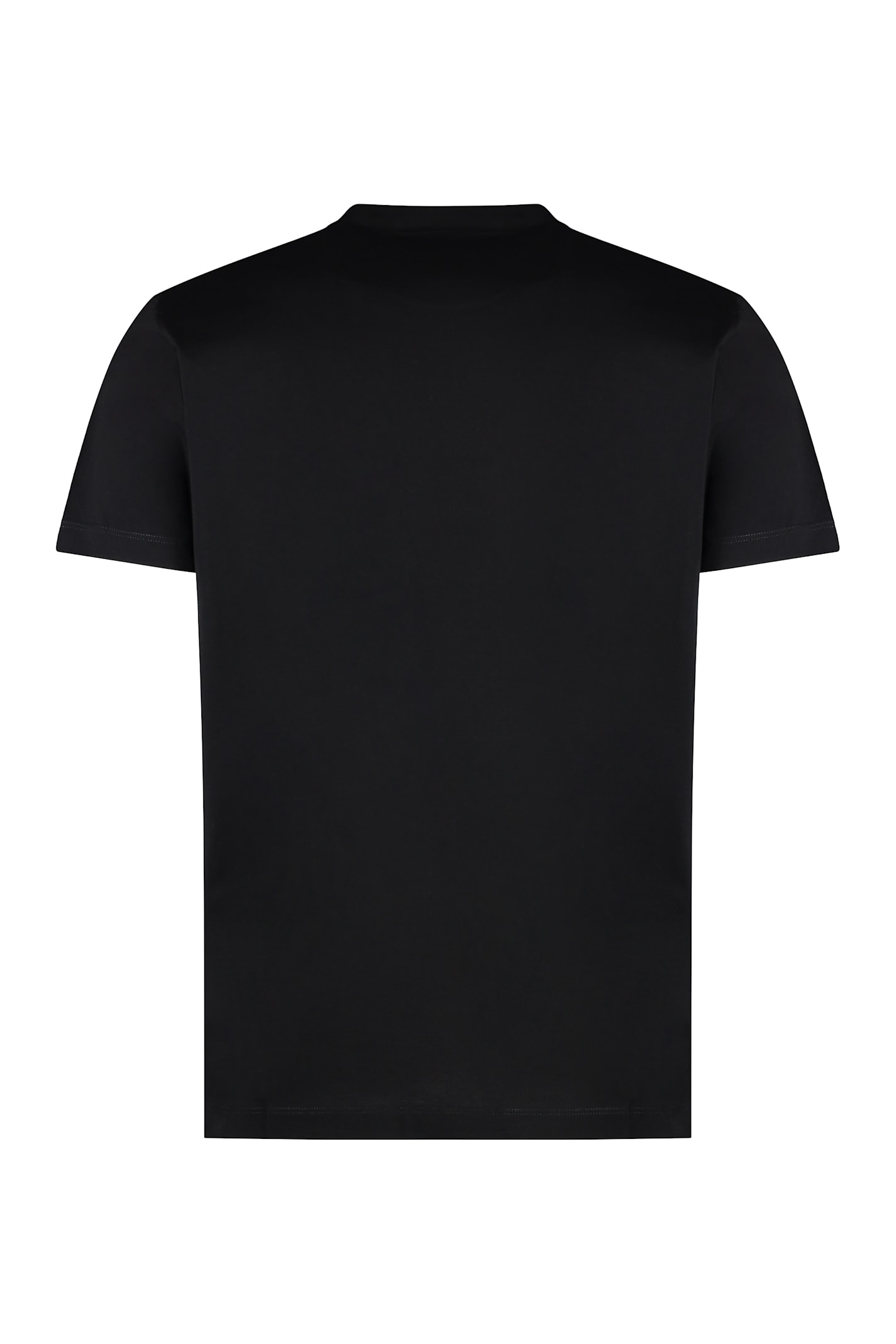 Shop Dsquared2 Cotton Crew-neck T-shirt In Black