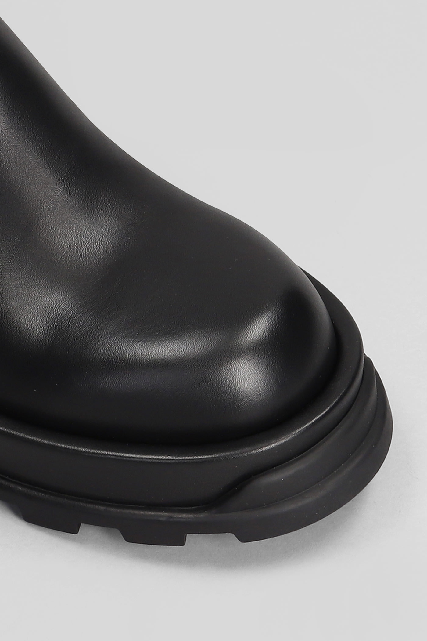 Shop Jil Sander Ankle Boots In Black Leather