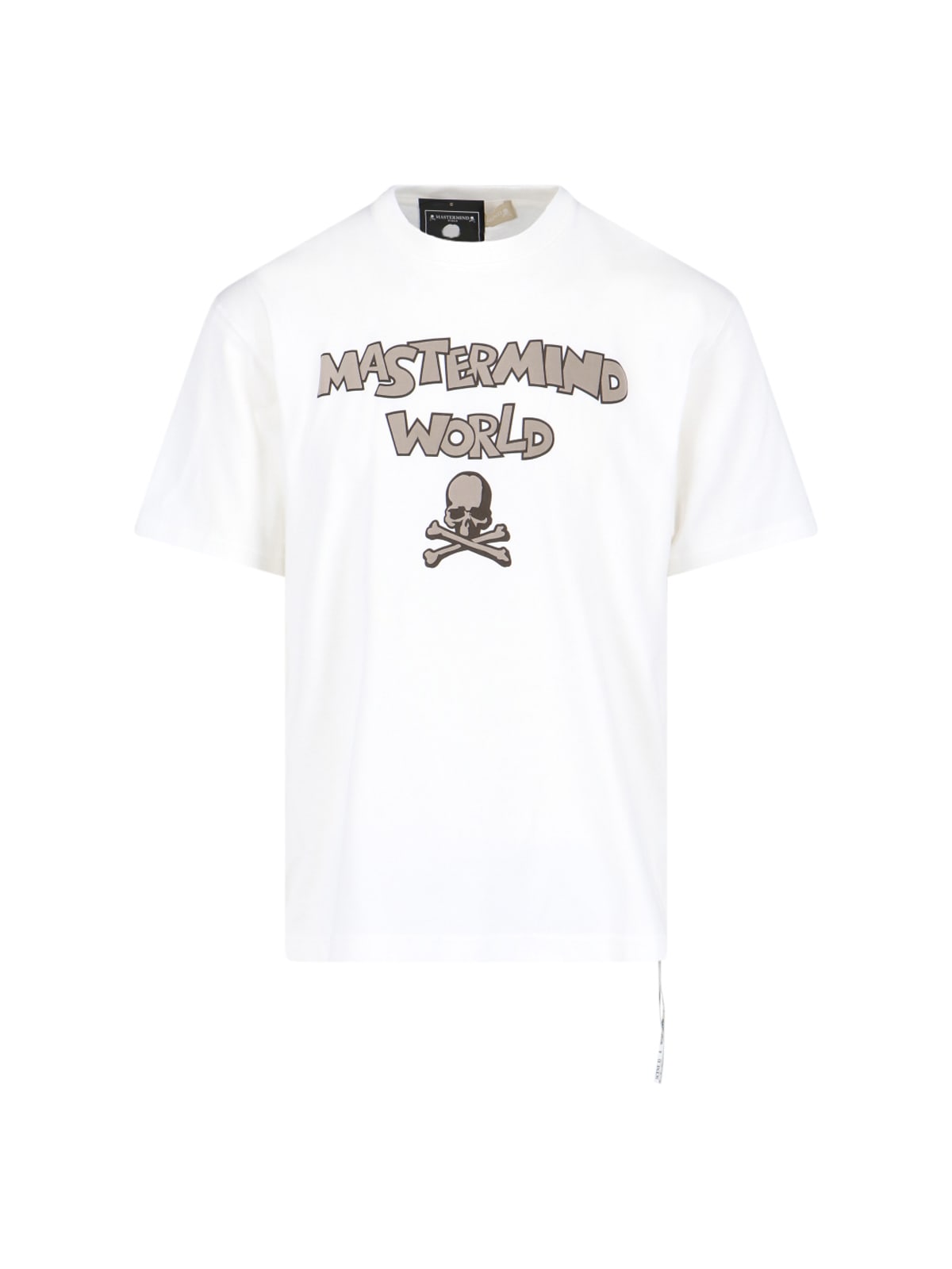 Shop Mastermind Japan Back Print T-shirt In White