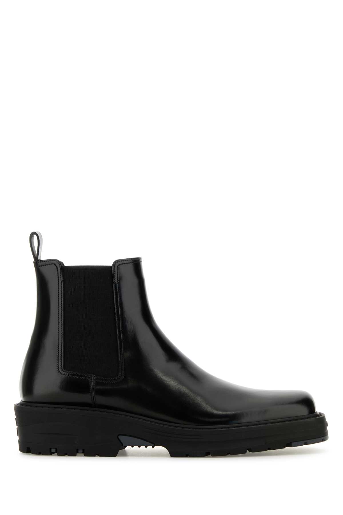 Shop Givenchy Black Leather Chelsea Ankle Boots