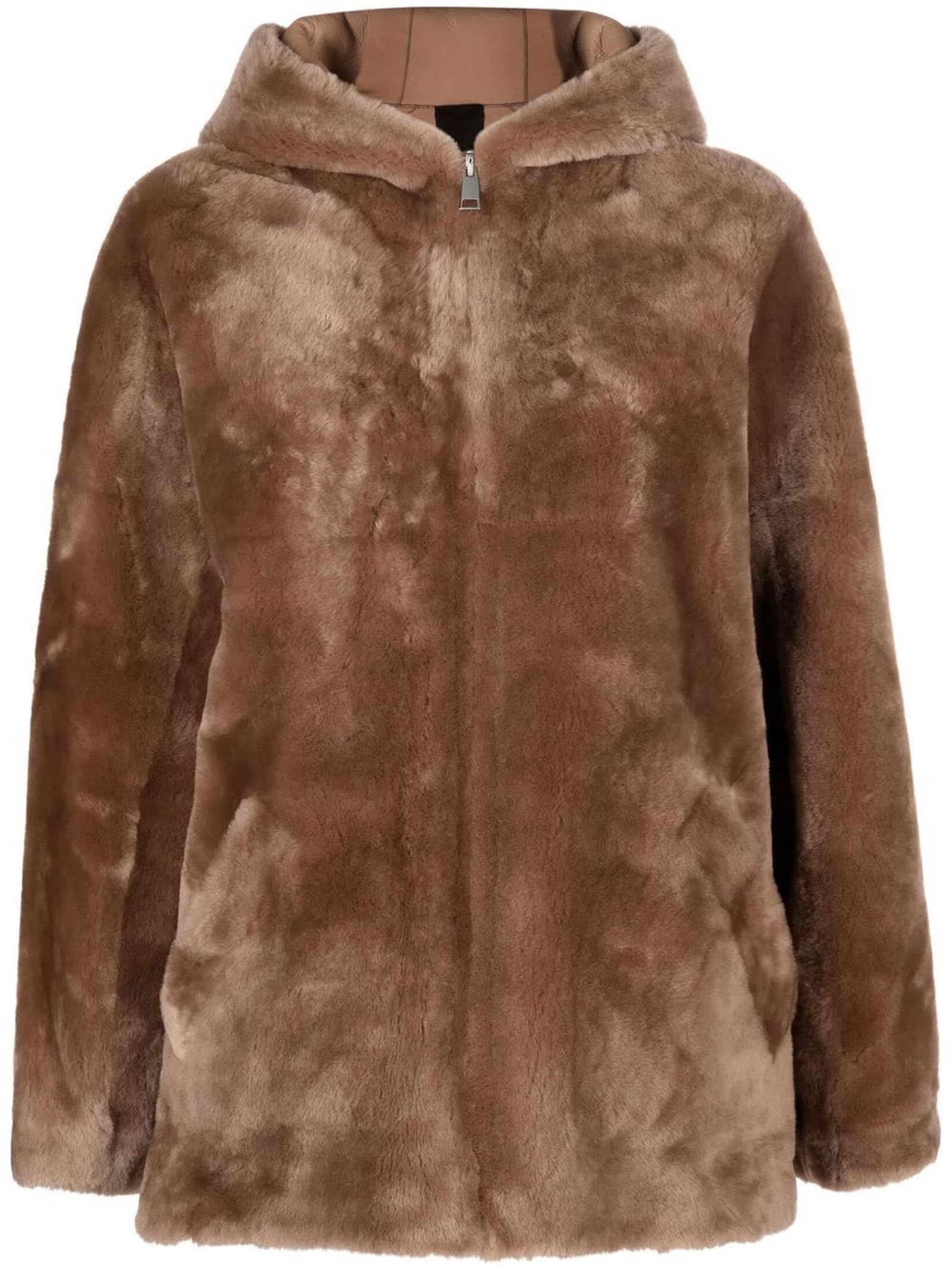 Blancha Brown Shearling Jacket