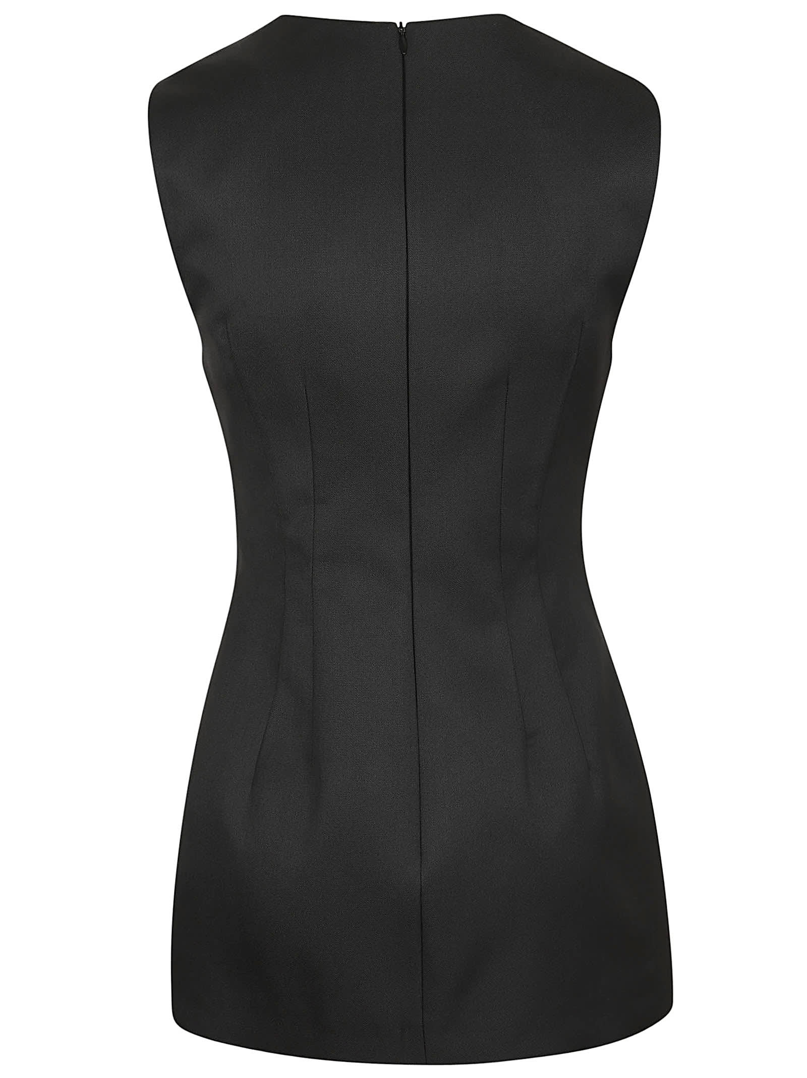 Shop Sportmax Ghisa Top-canottiera In Tes. In Nero