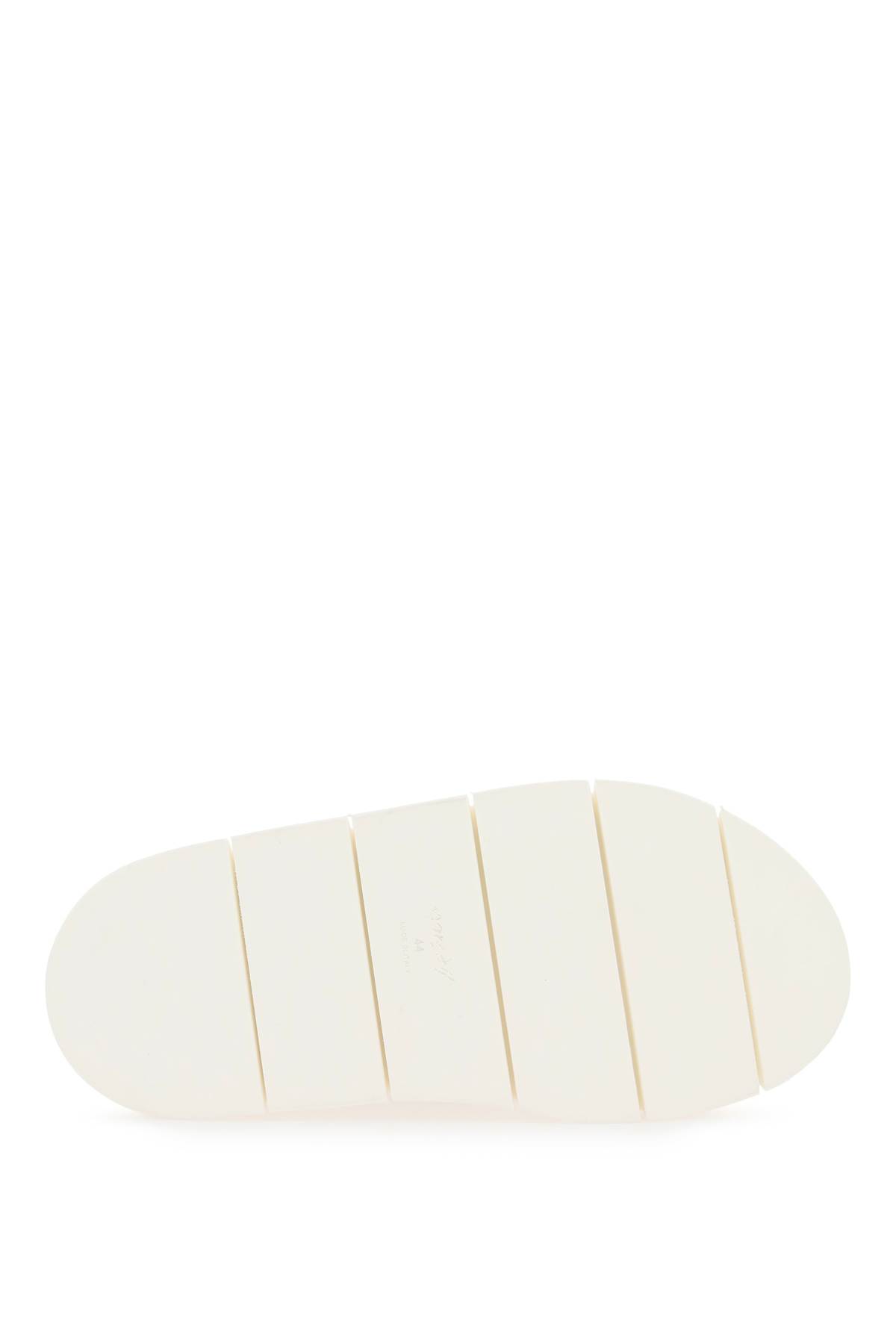 Shop Marsèll Intagliata Grained Leather Slip-on Shoes In Bianco Optical (white)