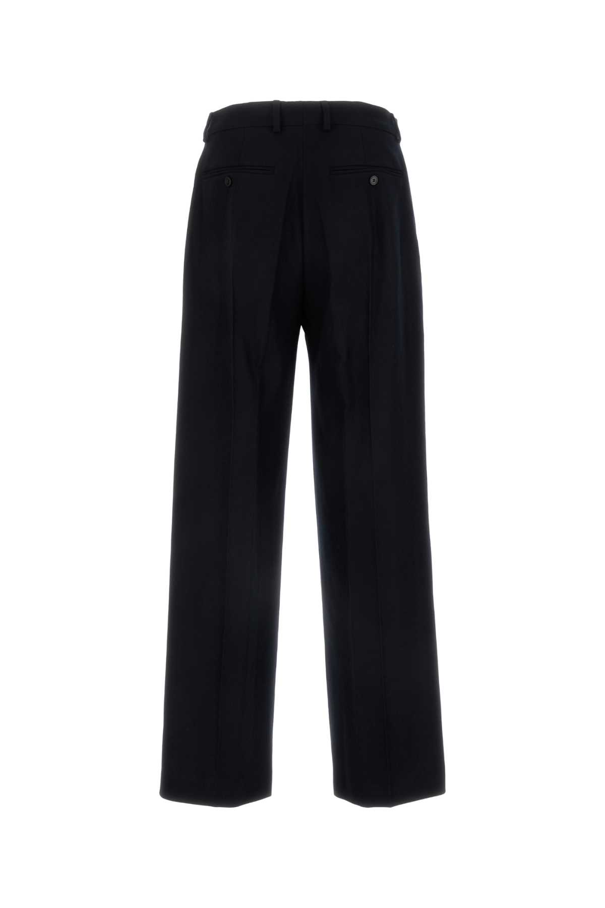 Shop Dries Van Noten Midnight Blue Wool Penrud Pant In Navy