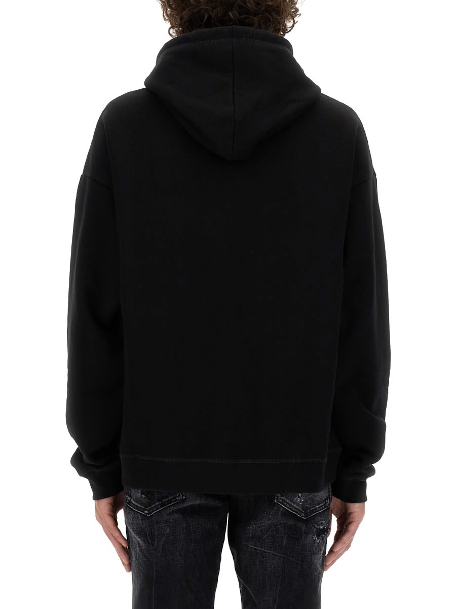 Shop Dsquared2 Relaxed Fit Sweatshirt In Black