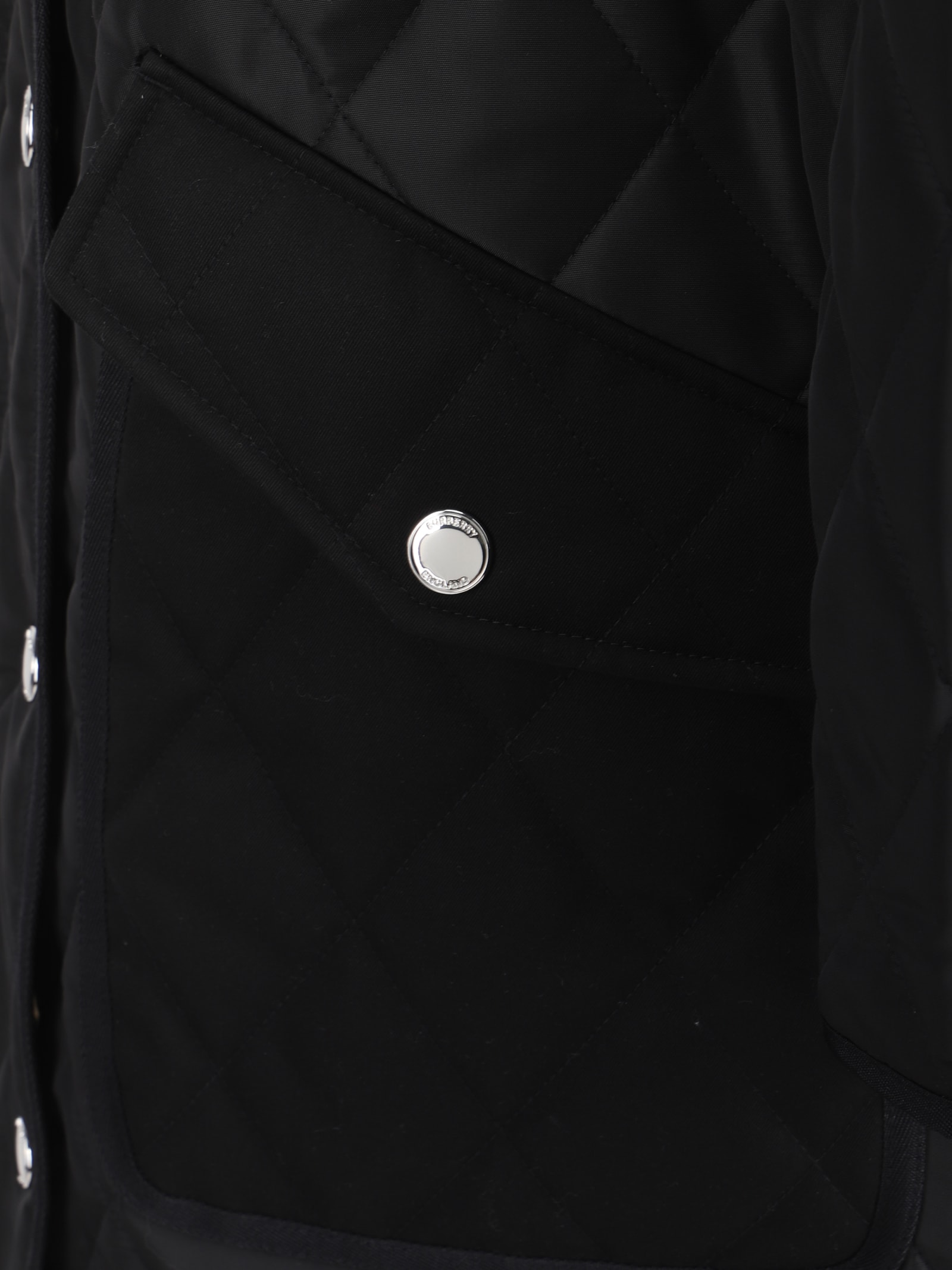 Shop Burberry Quilts Down Jacket In Black