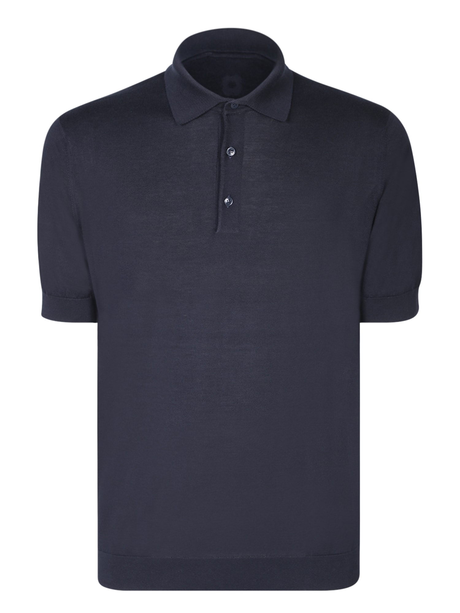 Shop Lardini Jersey Blue Polo Shirt