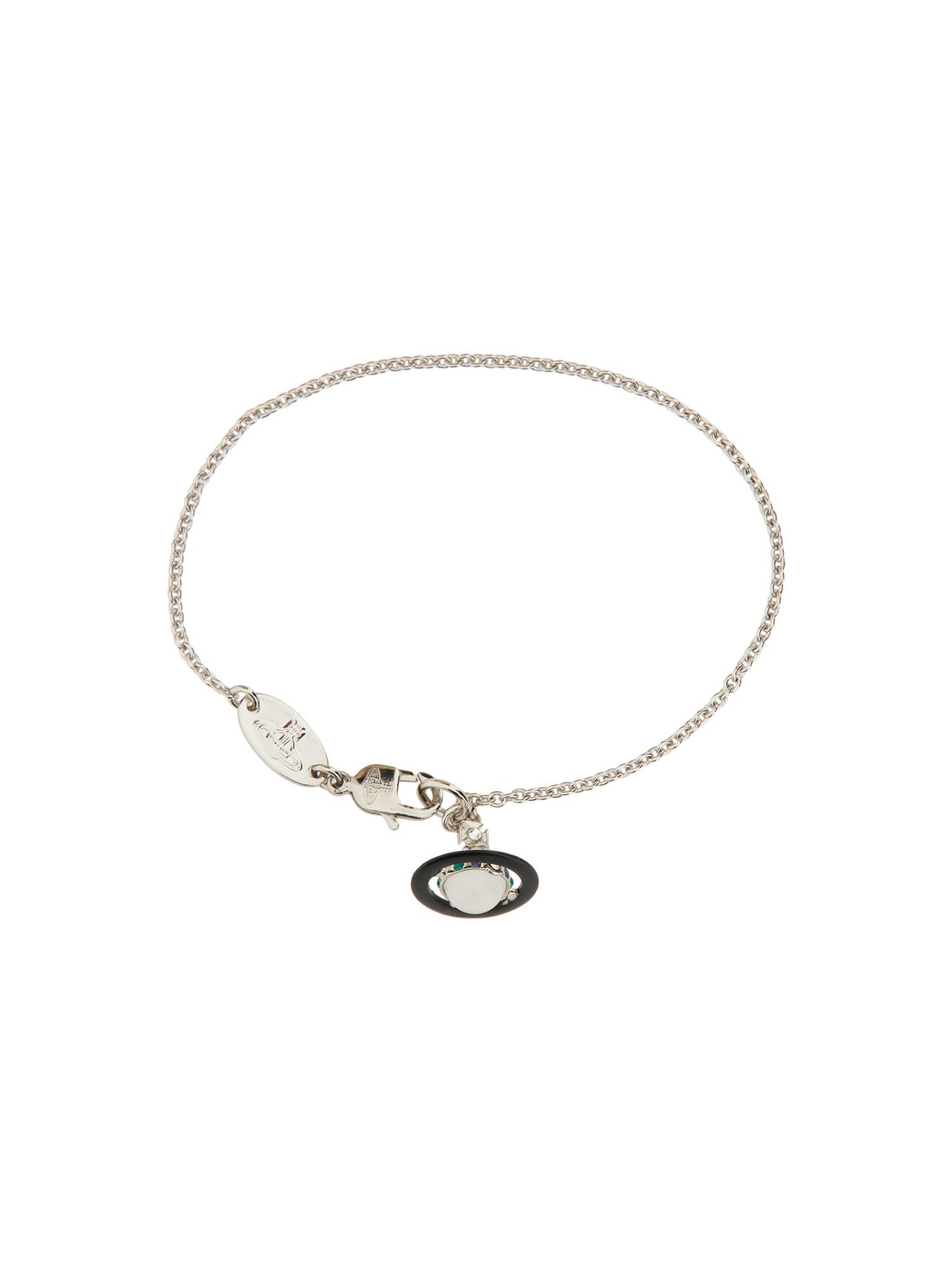 Vivienne Westwood Petite Original Orb Bracelet In Silver | ModeSens