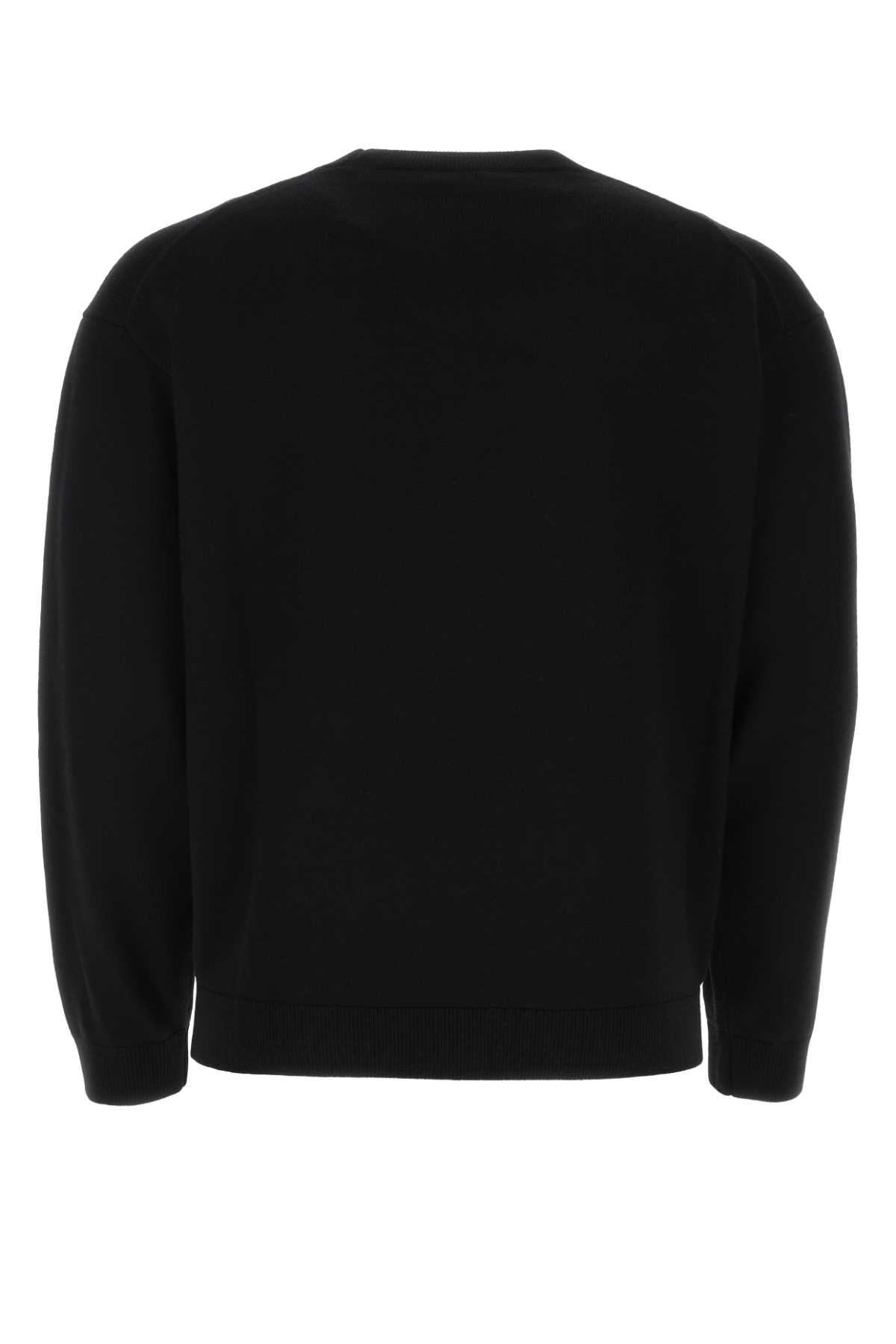 Shop Kenzo Black Wool Sweater In 99j