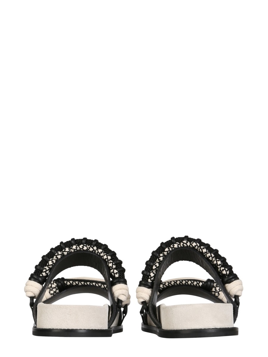 Shop Philosophy Di Lorenzo Serafini Moon Sandals In Black