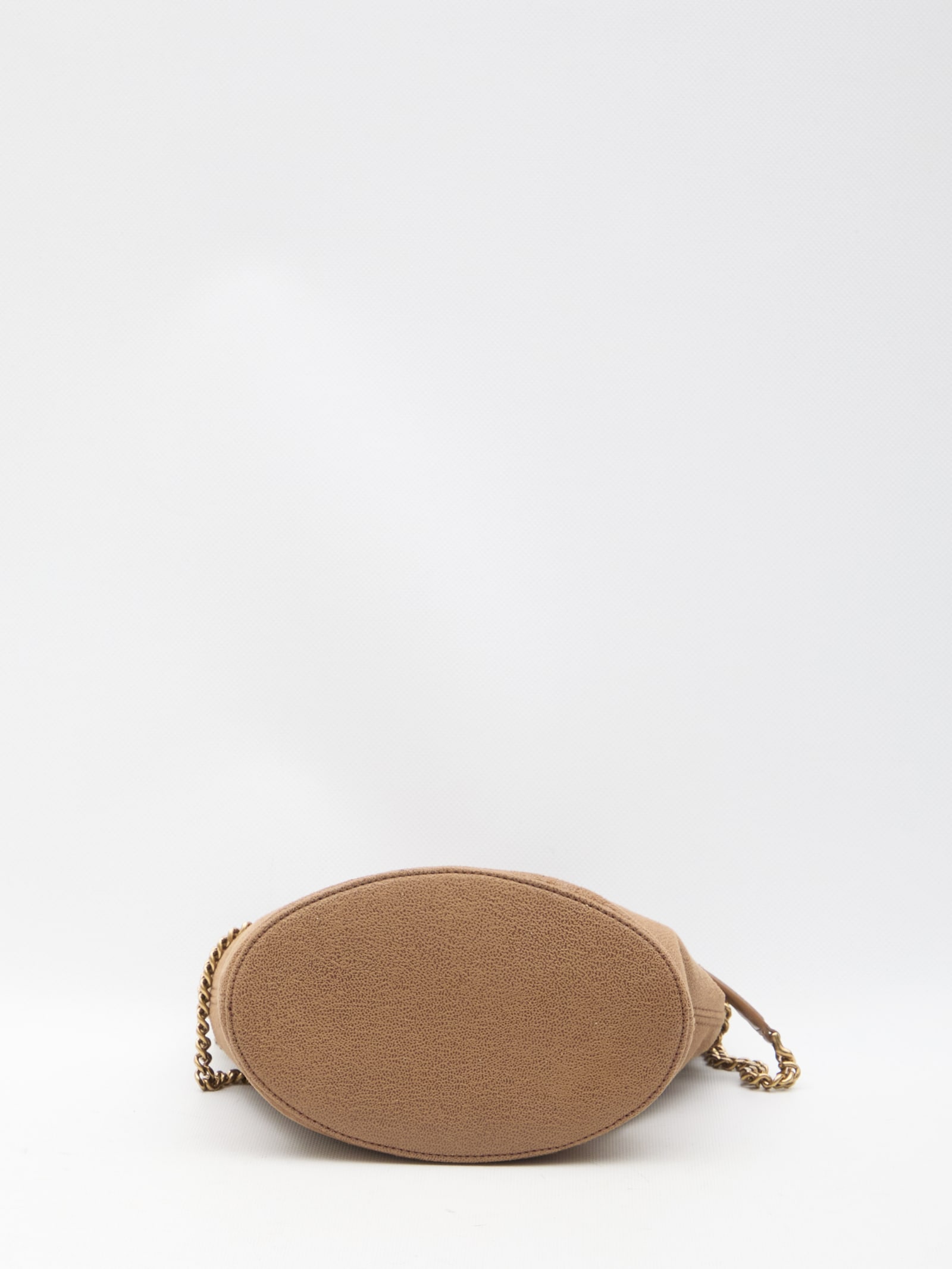 Shop Stella Mccartney Falabella Bucket Bag In Brown