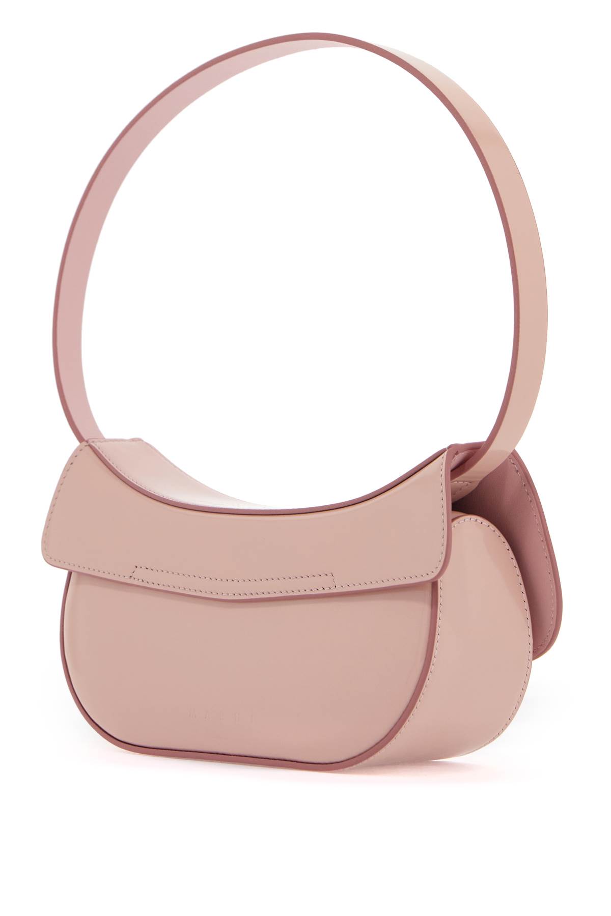 Shop Marni Small Butterfly Hobo Bag In Antique Rose (pink)