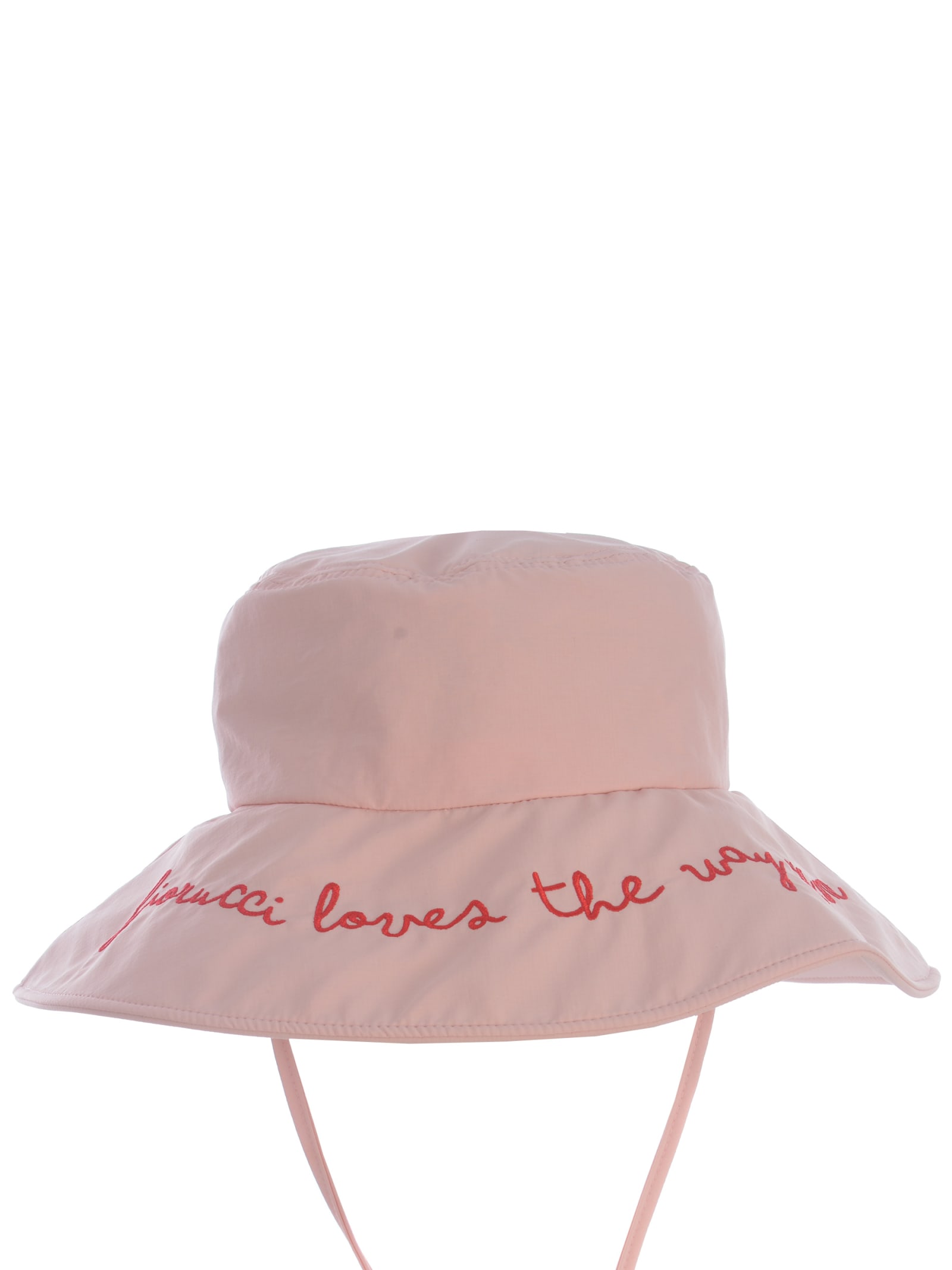 Shop Fiorucci Hat   Loves You Just As You Are Made Of Nylon In Pink