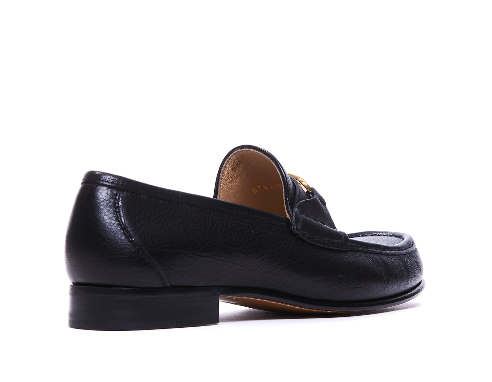 Valentino Garavani Vlogo Signature Loafer With Gold-tone Logo Detail In Black