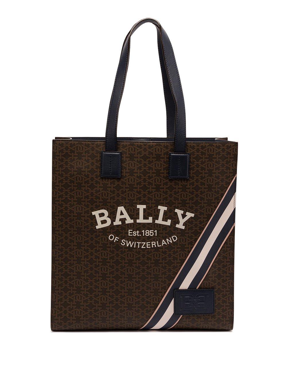 Bally Logo Patch Tote Bag