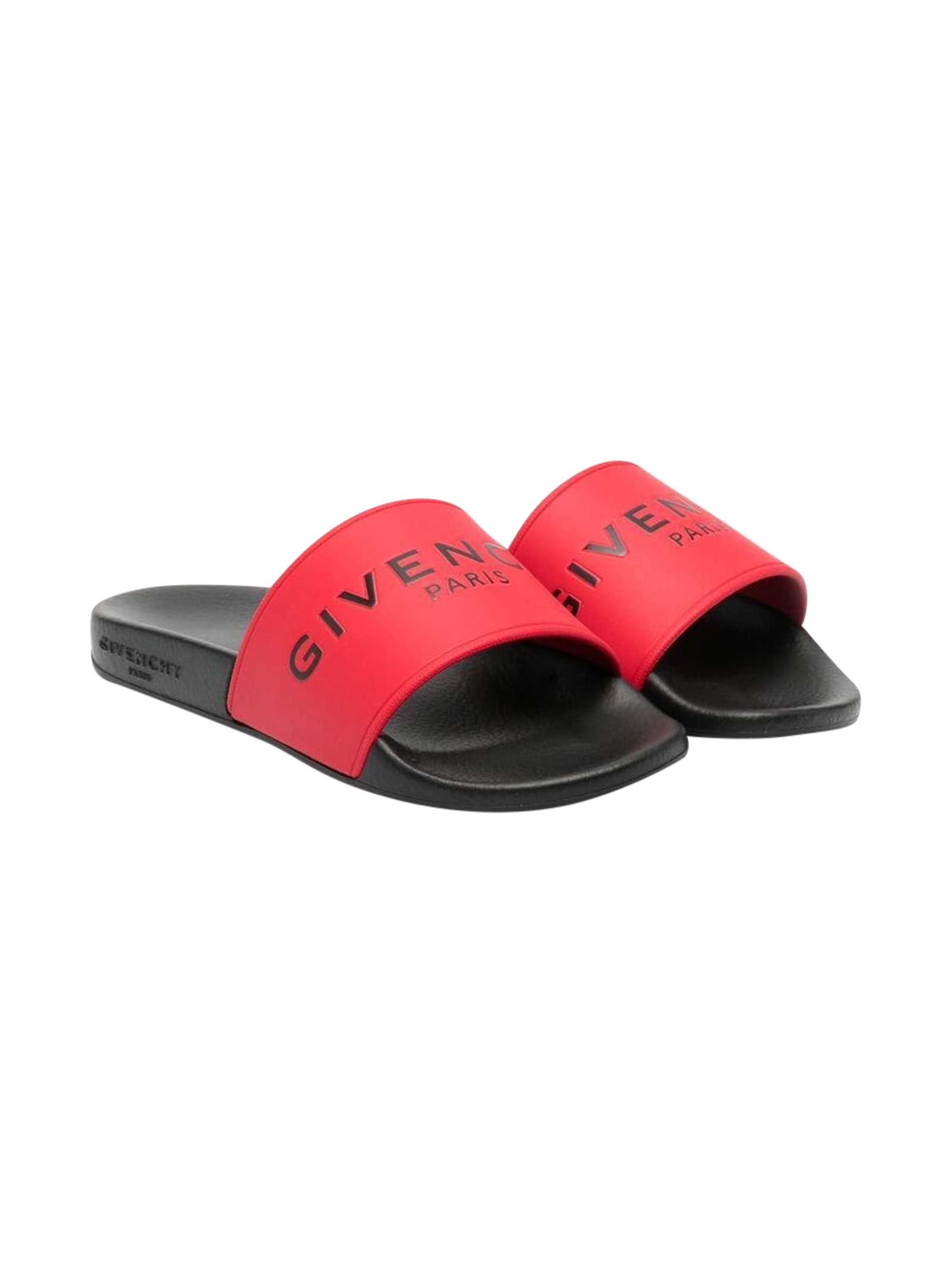 GIVENCHY RED SLIPPERS,H29M17 978