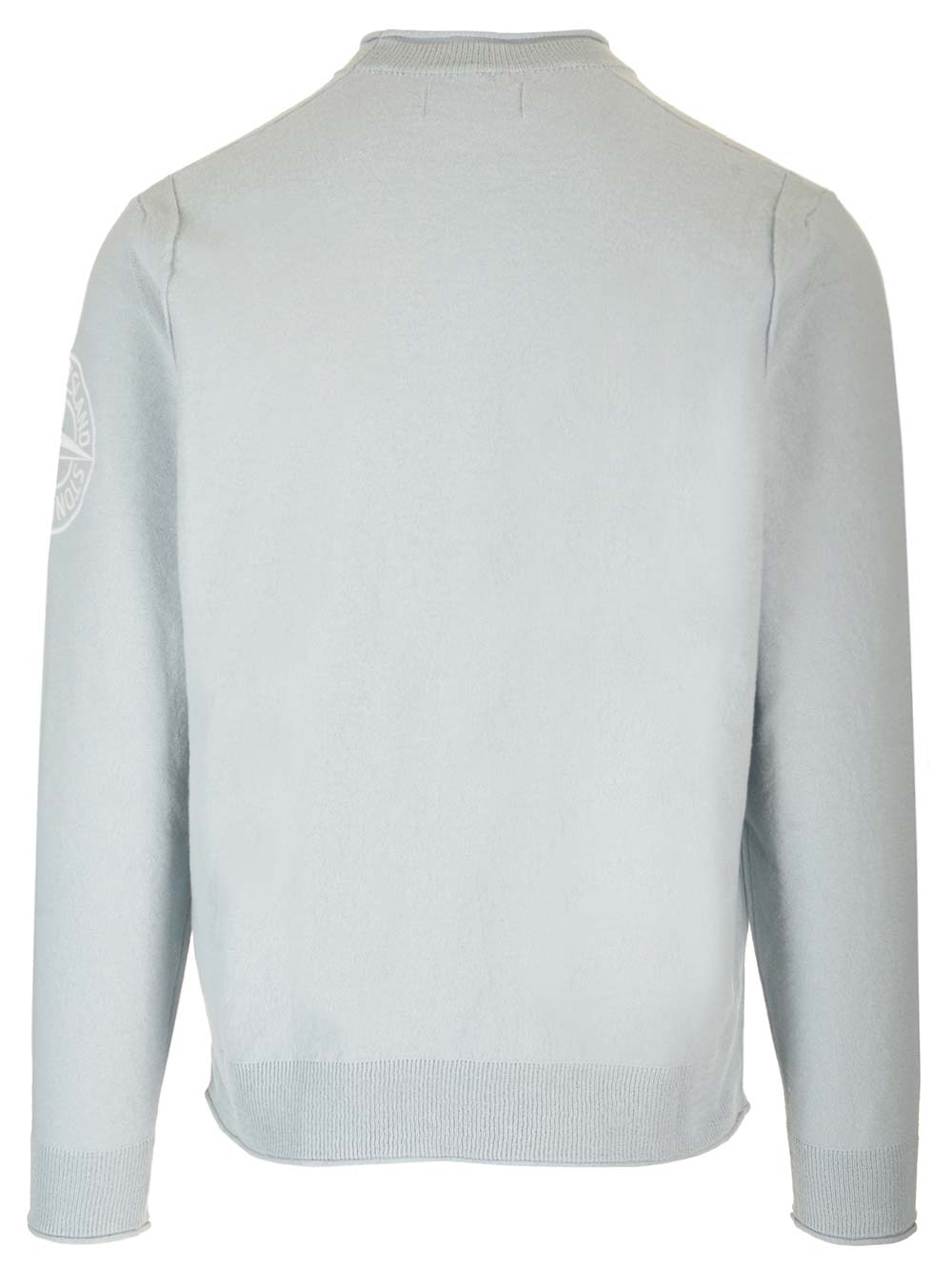 Shop Stone Island Cotton Sweater In Light Blue