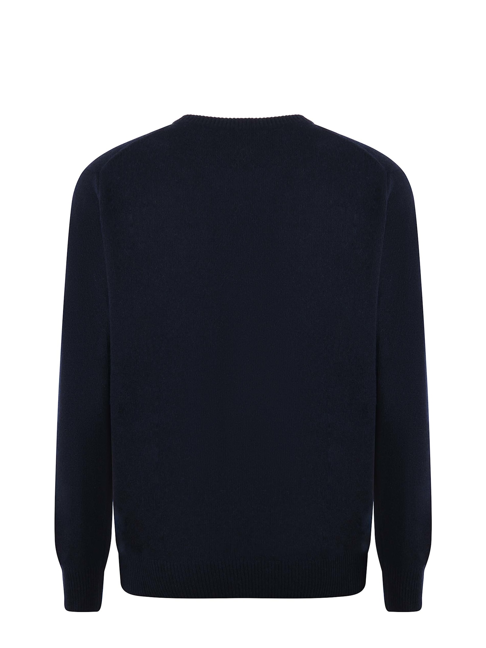 Shop Mc2 Saint Barth Sweater In Wool And Cashmere Blend In Blue