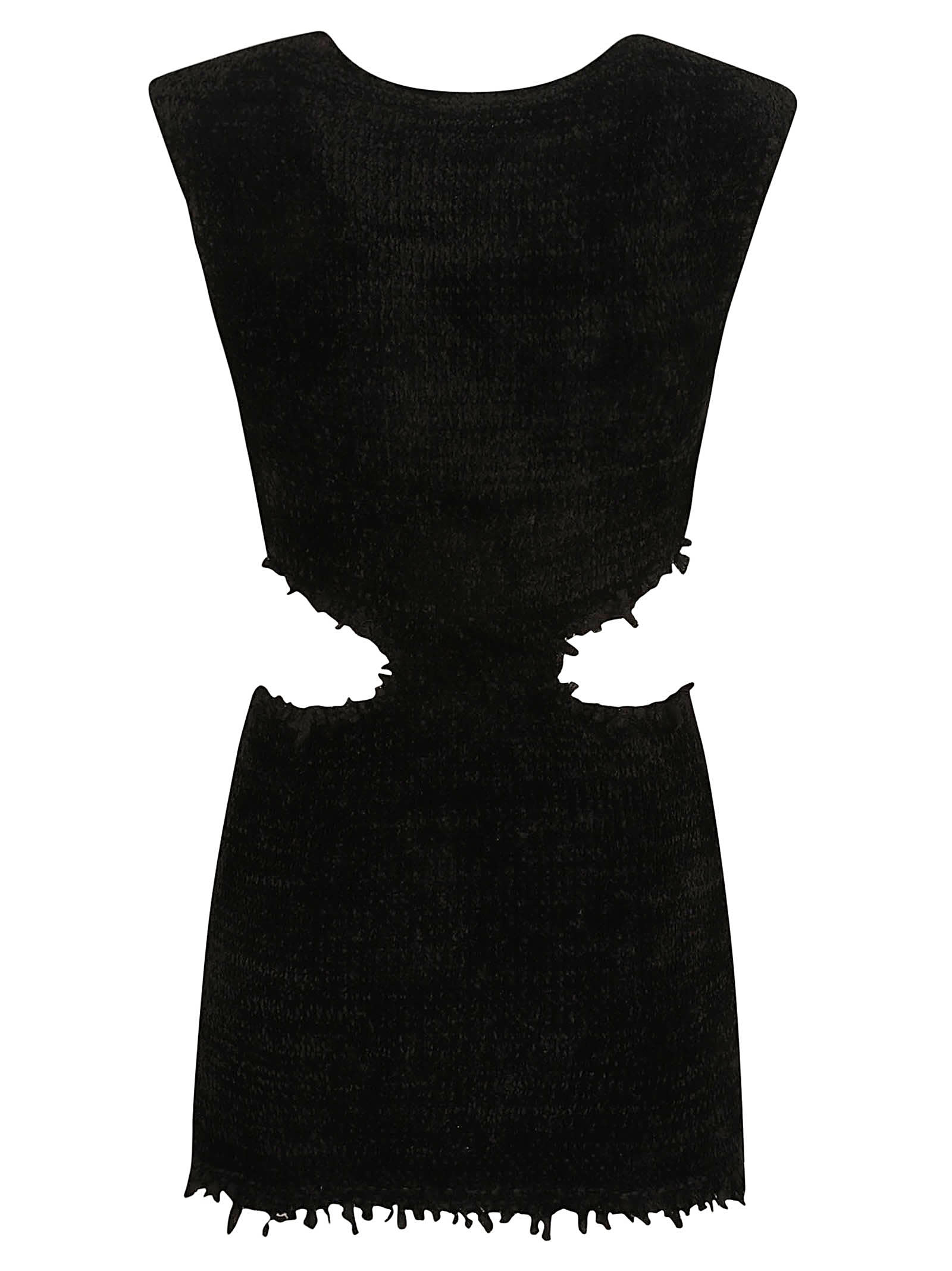 Shop Jil Sander Velvet Knit Top In Black