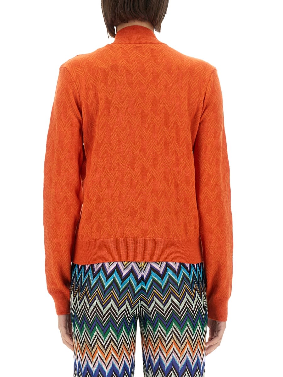 Shop Missoni Wool Jersey. In Orange