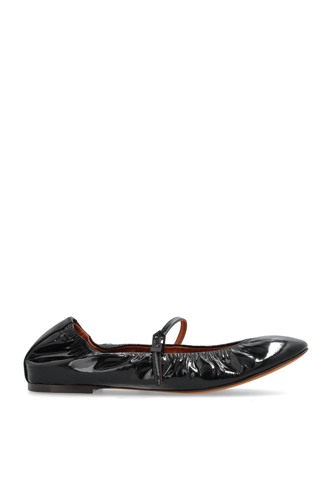 Shop Lanvin Ballet Flats Mary Jane In Black