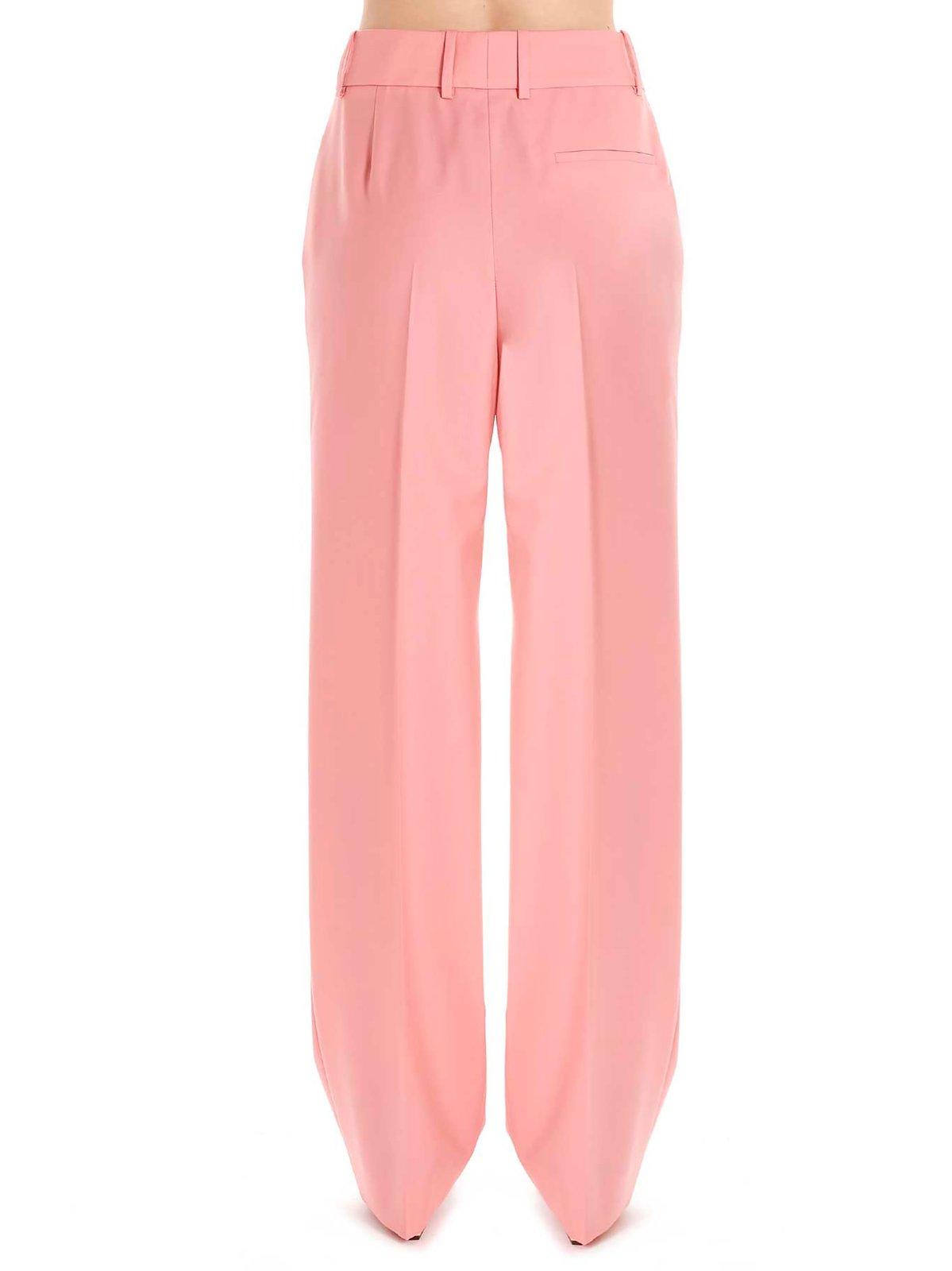Shop Givenchy High-waisted Tailored Trousers In Pink