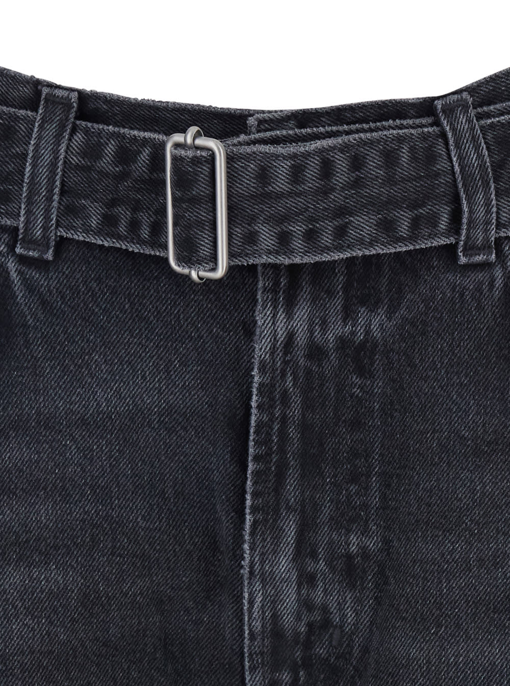Agolde Tapered Cuffed Jeans Belted Waist In Gray