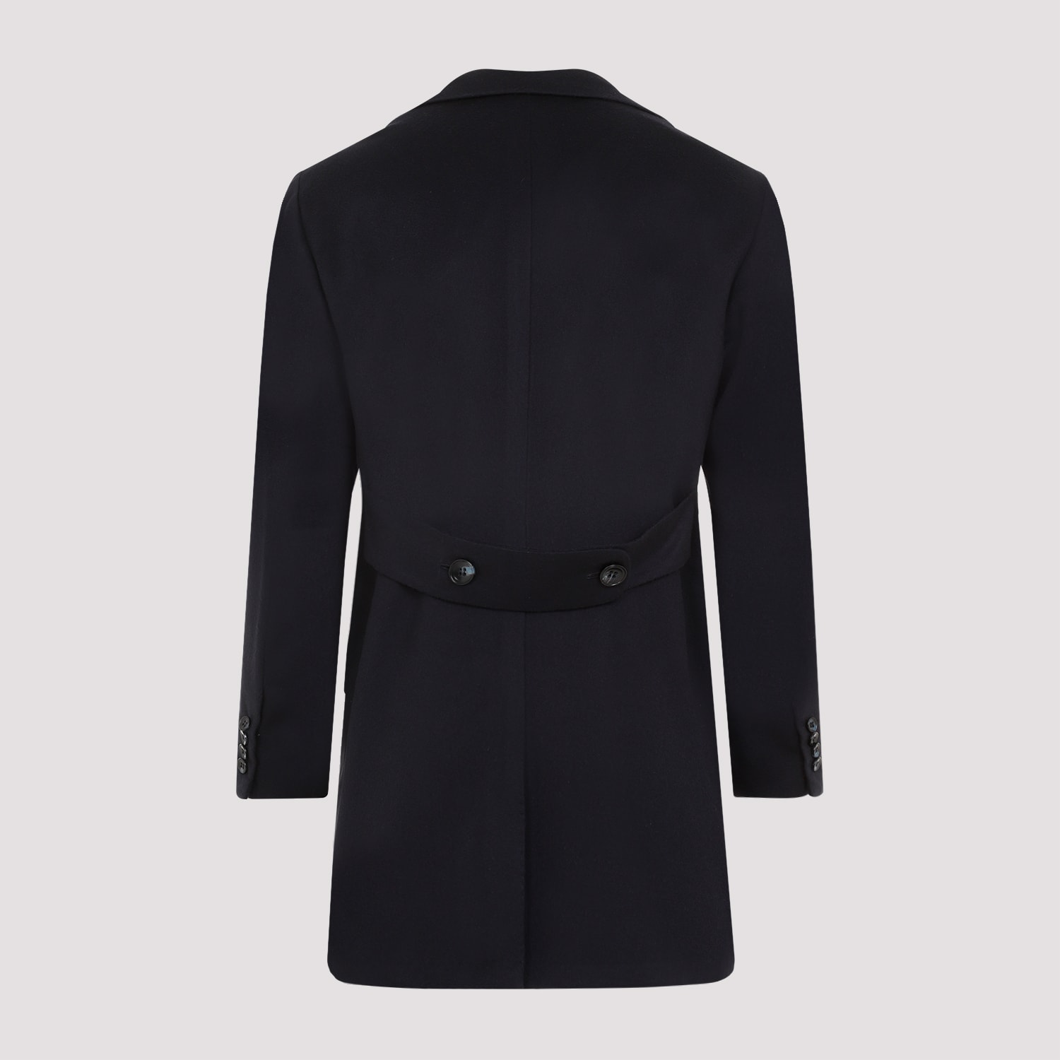 Shop Kiton Luca Caban Coat In Blu