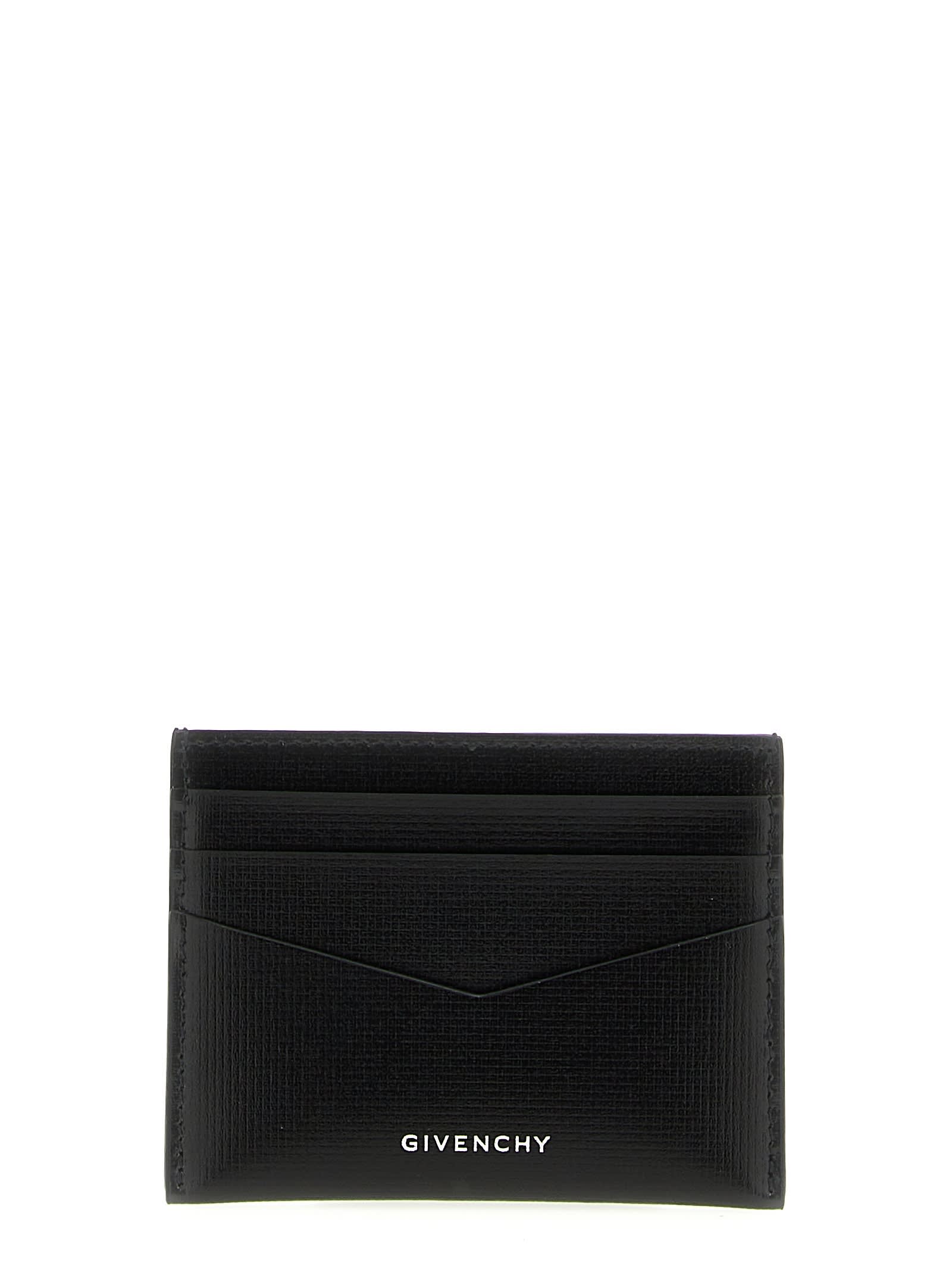 Shop Givenchy Logo Card Holder In Black