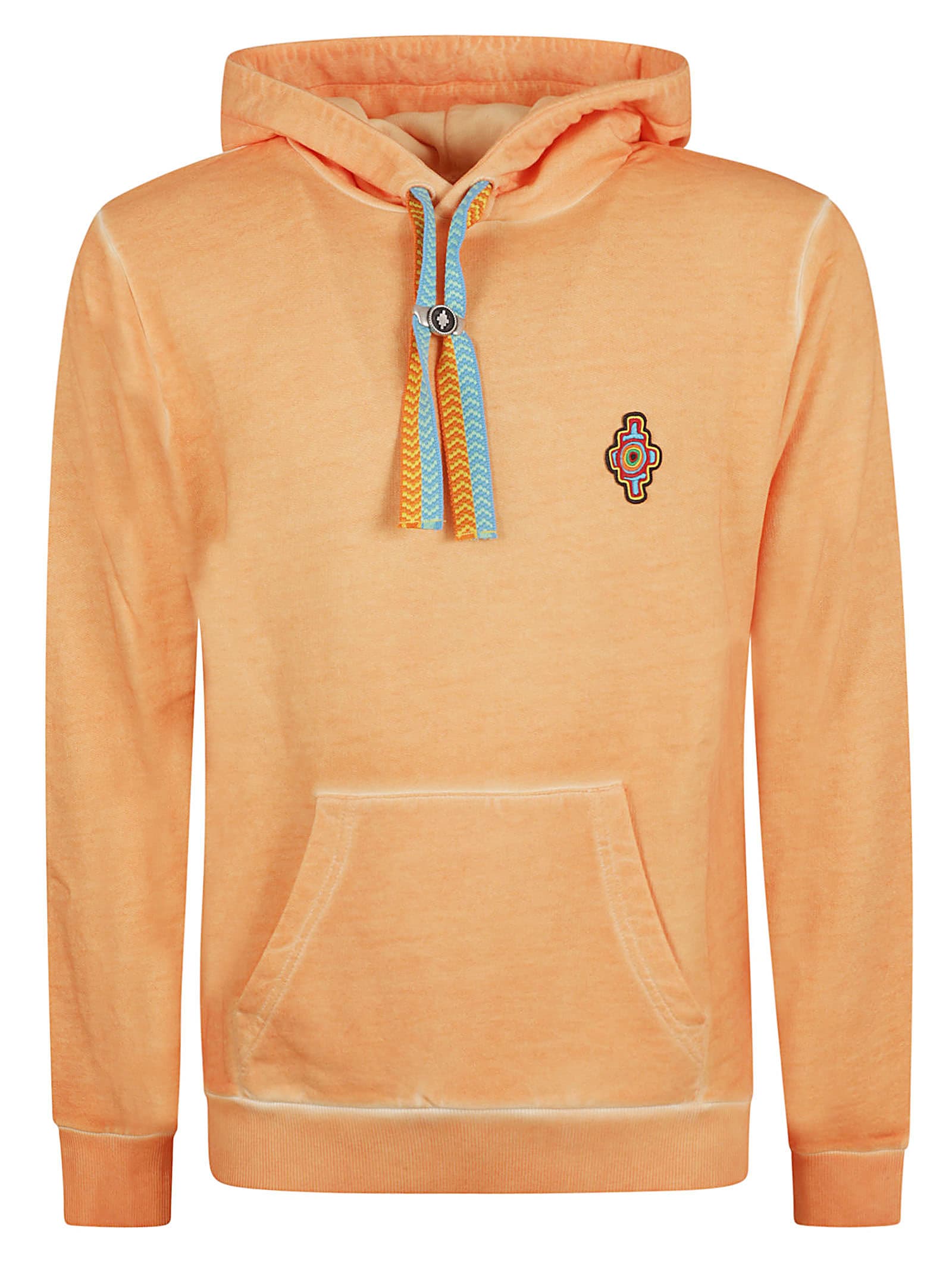 Marcelo Burlon County Of Milan Marcelo Burlon Sunset Cross Regular Sweatshirt In Orange