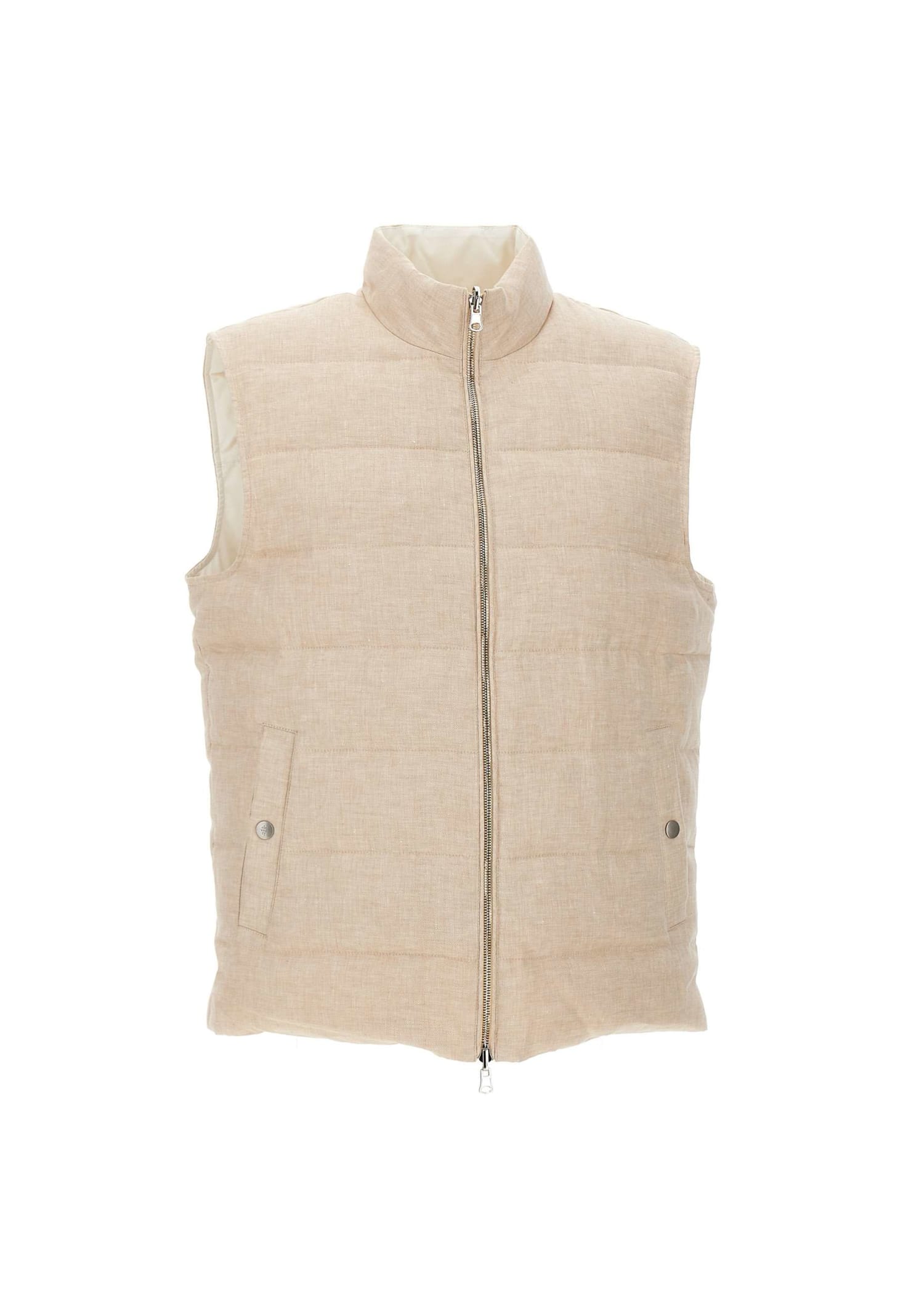 ELEVENTY WOOL AND COTTON GILET