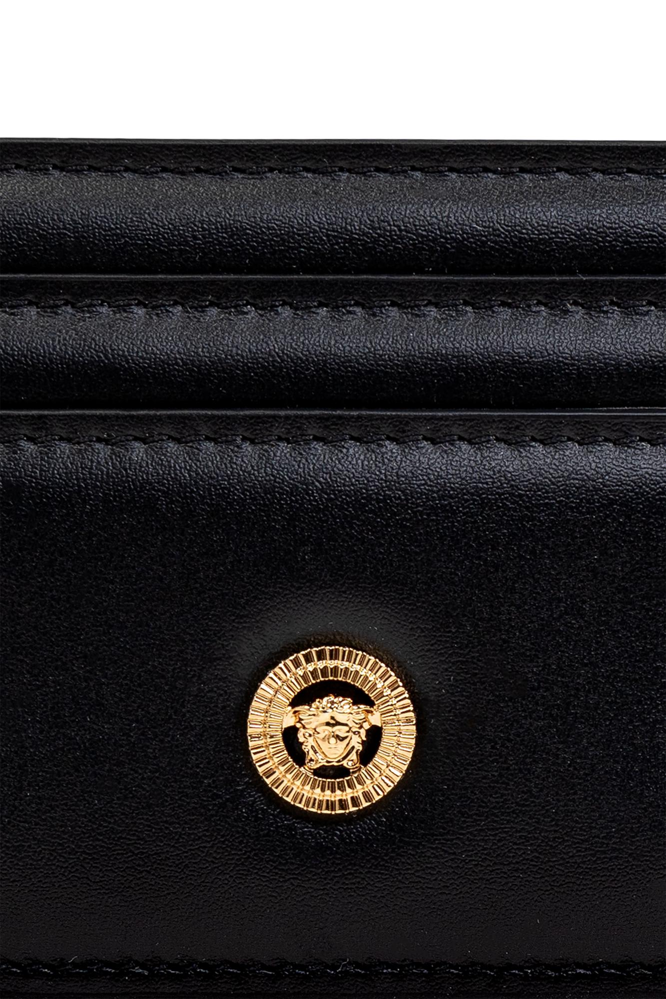 Versace - Black Medusa Biggie Bifold Leather Wallet - Men's In Black