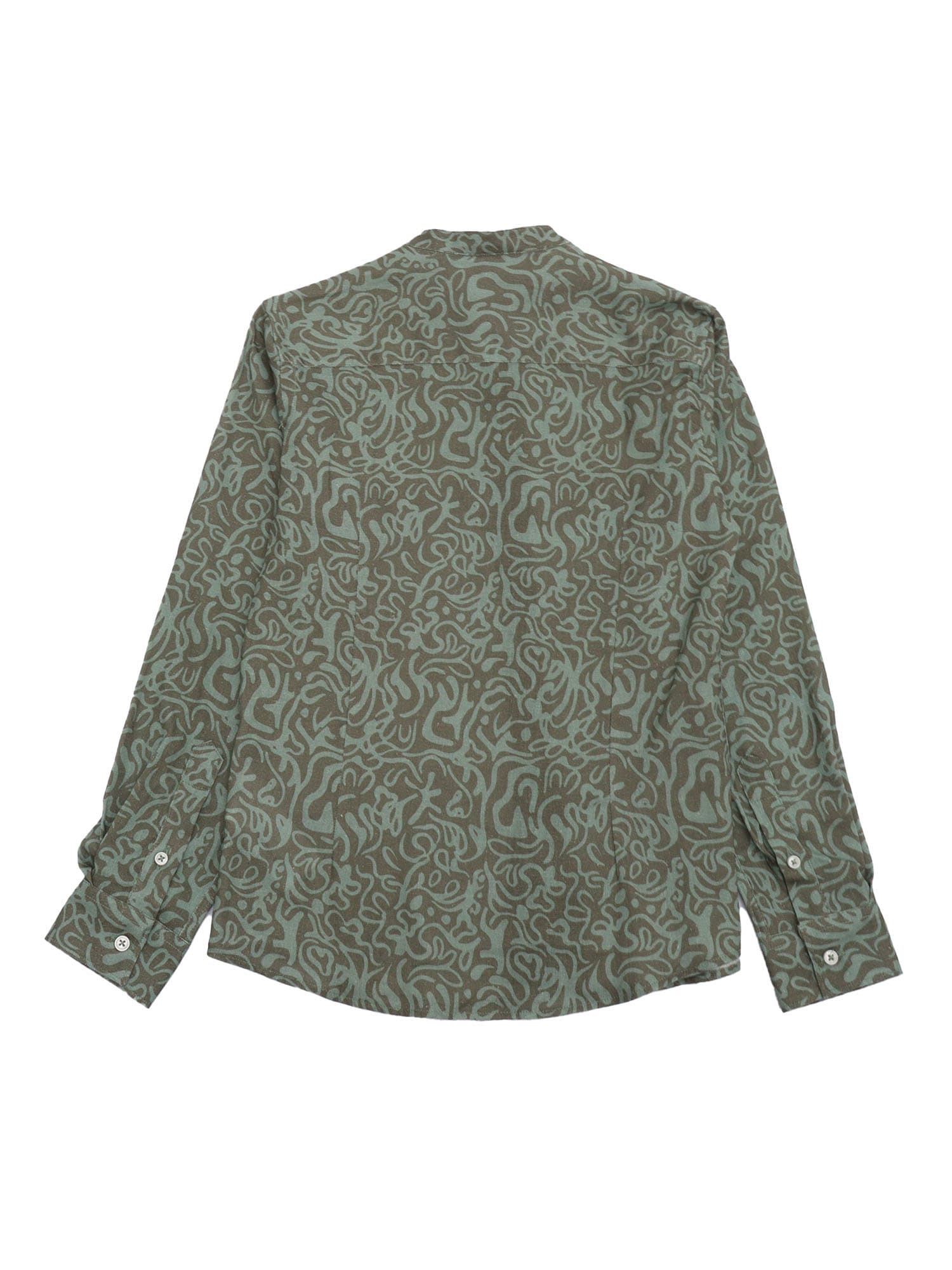 Paolo Pecora Boy Guru Shirt In Green