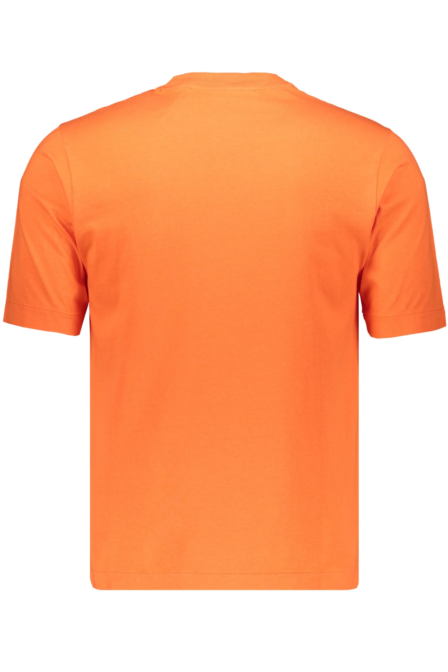 Shop Off-white Logo Cotton T-shirt In Orange