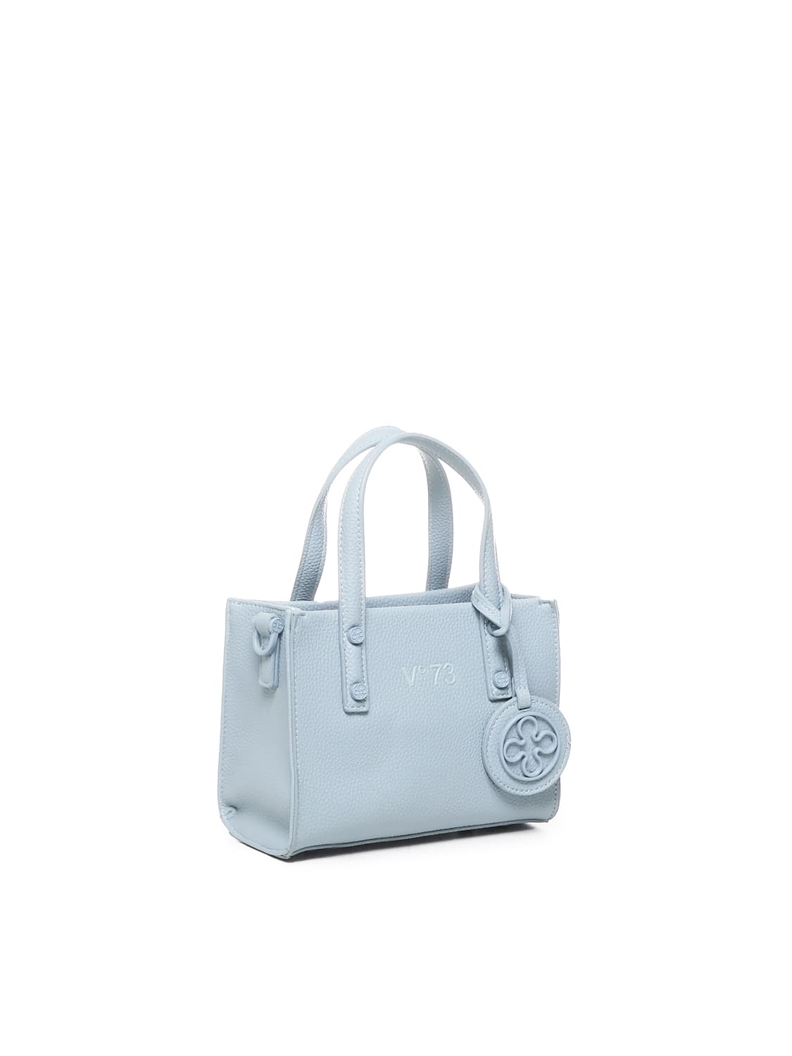 Shop V73 Visia Handbag With Shoulder Strap In Dusty Blue